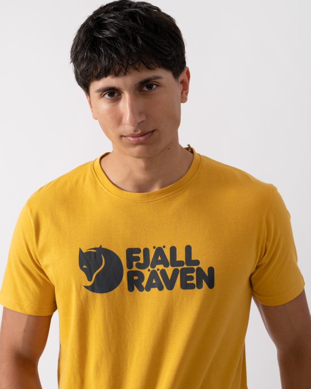 Fjallraven Logo Mens T-Shirt - Ochre 160
