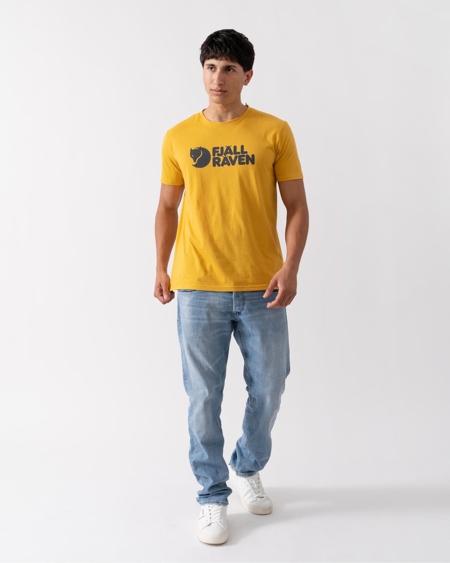 Fjallraven Logo Mens T-Shirt - Ochre 160