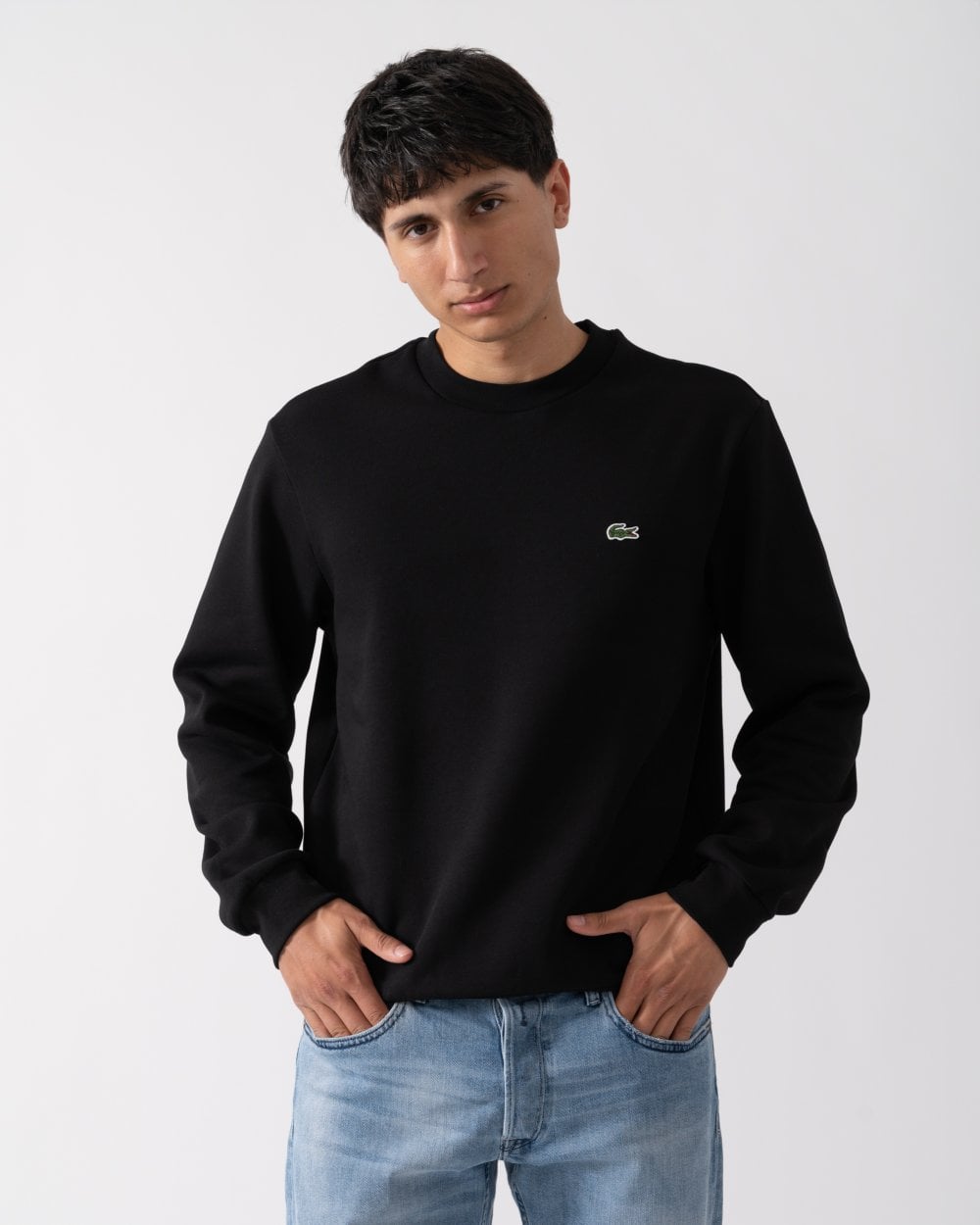 Lacoste Mens Crew Neck Fleece Sweatshirt