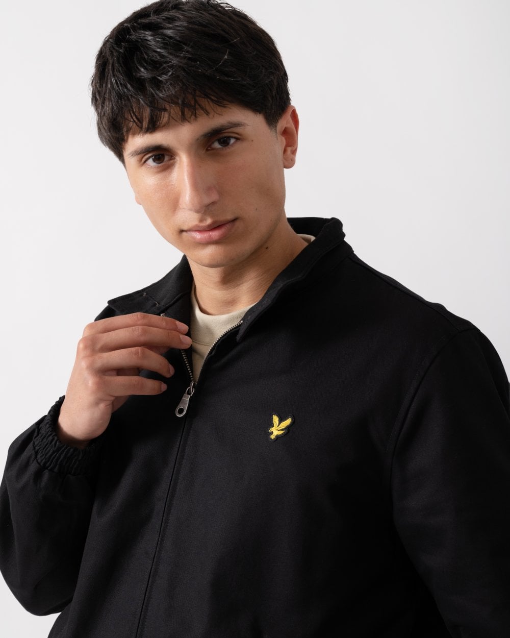 Lyle & Scott Mens Harrington Bomber Jacket - Z865 Jet Black