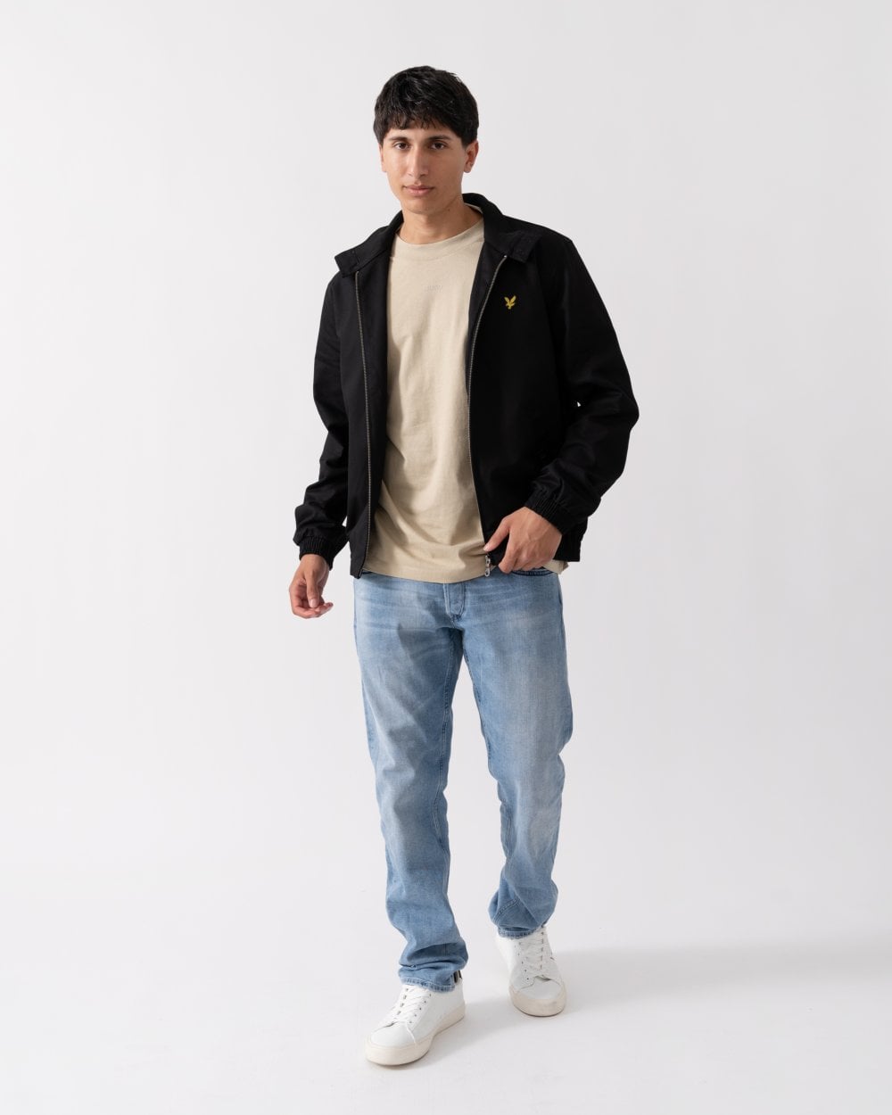 Lyle & Scott Mens Harrington Bomber Jacket - Z865 Jet Black