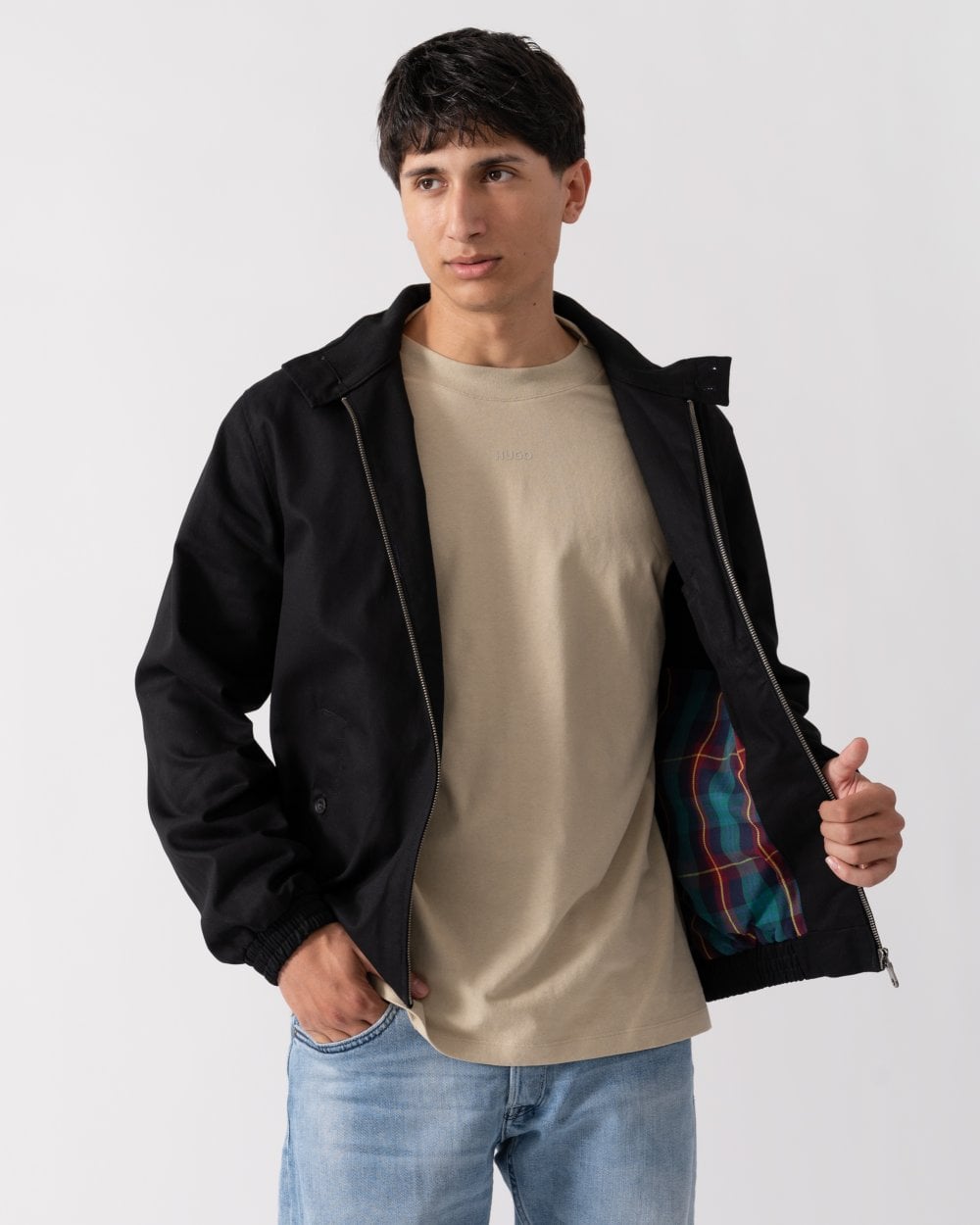 Lyle & Scott Mens Harrington Bomber Jacket - Z865 Jet Black
