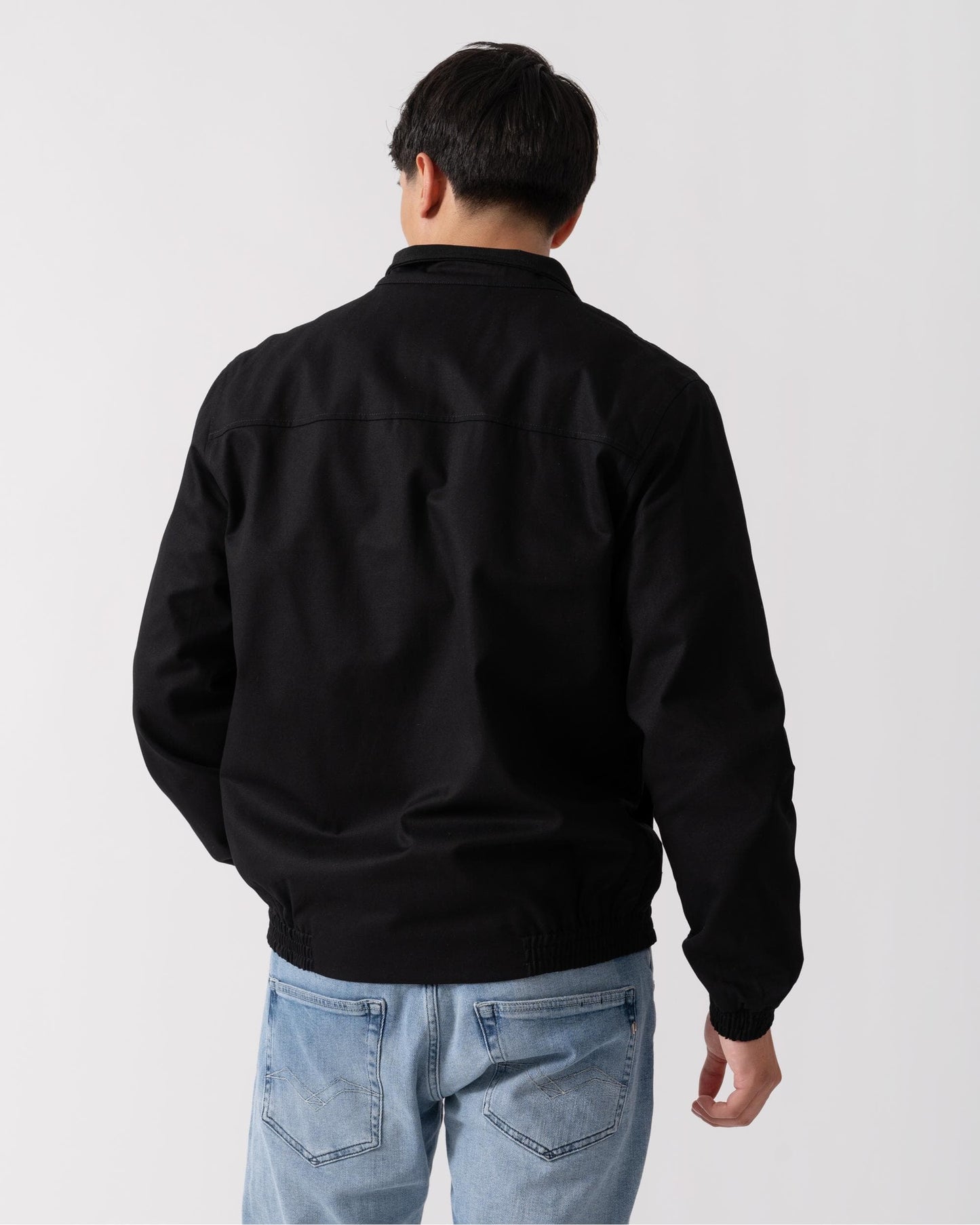 Lyle & Scott Mens Harrington Bomber Jacket - Z865 Jet Black