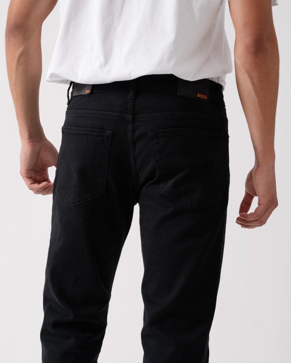 BOSS Orange BOSS Orange Re.Maine Mens Regular Fit Jeans in Stay-Black Comfort Stretch Denim NOS
