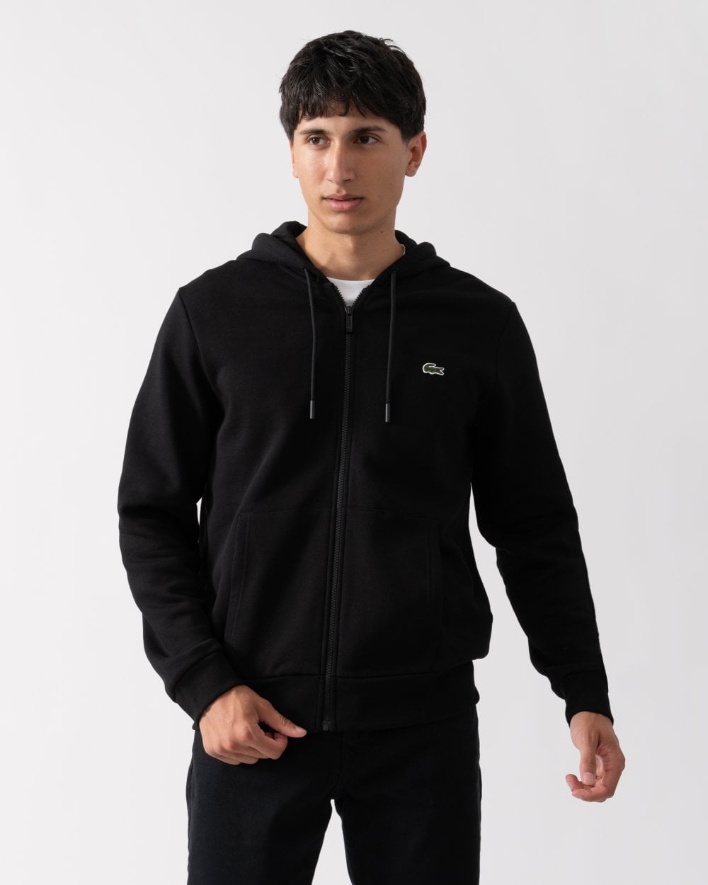 Lacoste Mens Fleece Full-Zip Hoodie
