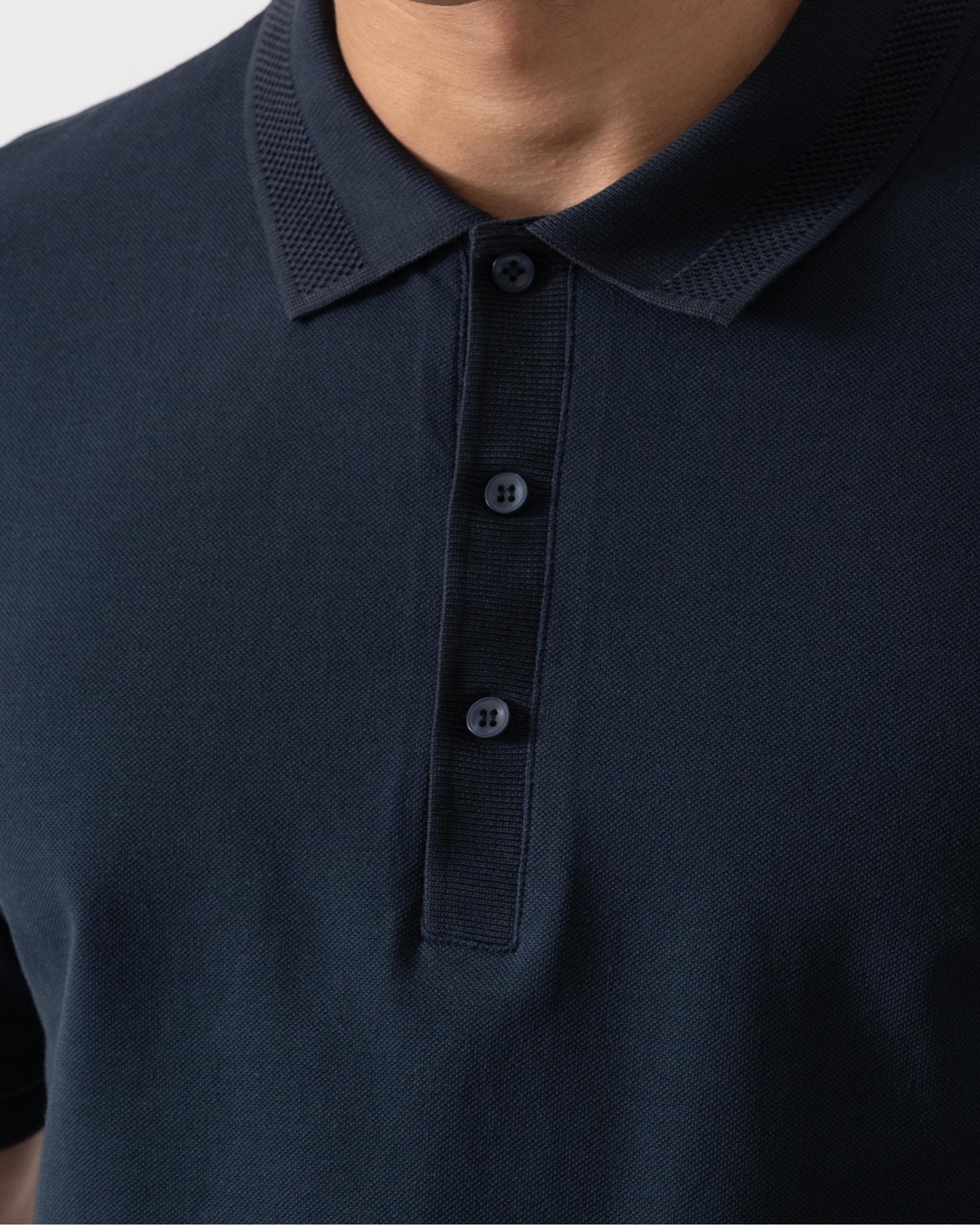 Oliver Sweeney Tralee Mens Pique Cotton Polo Shirt - Navy