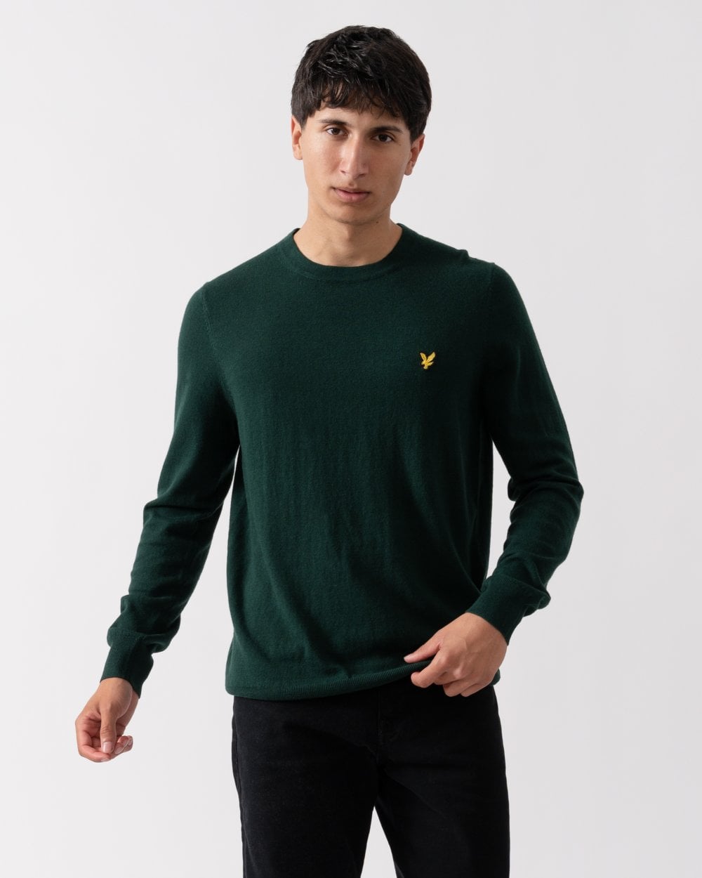 Lyle & Scott Cotton Merino Mens Crew Neck Jumper