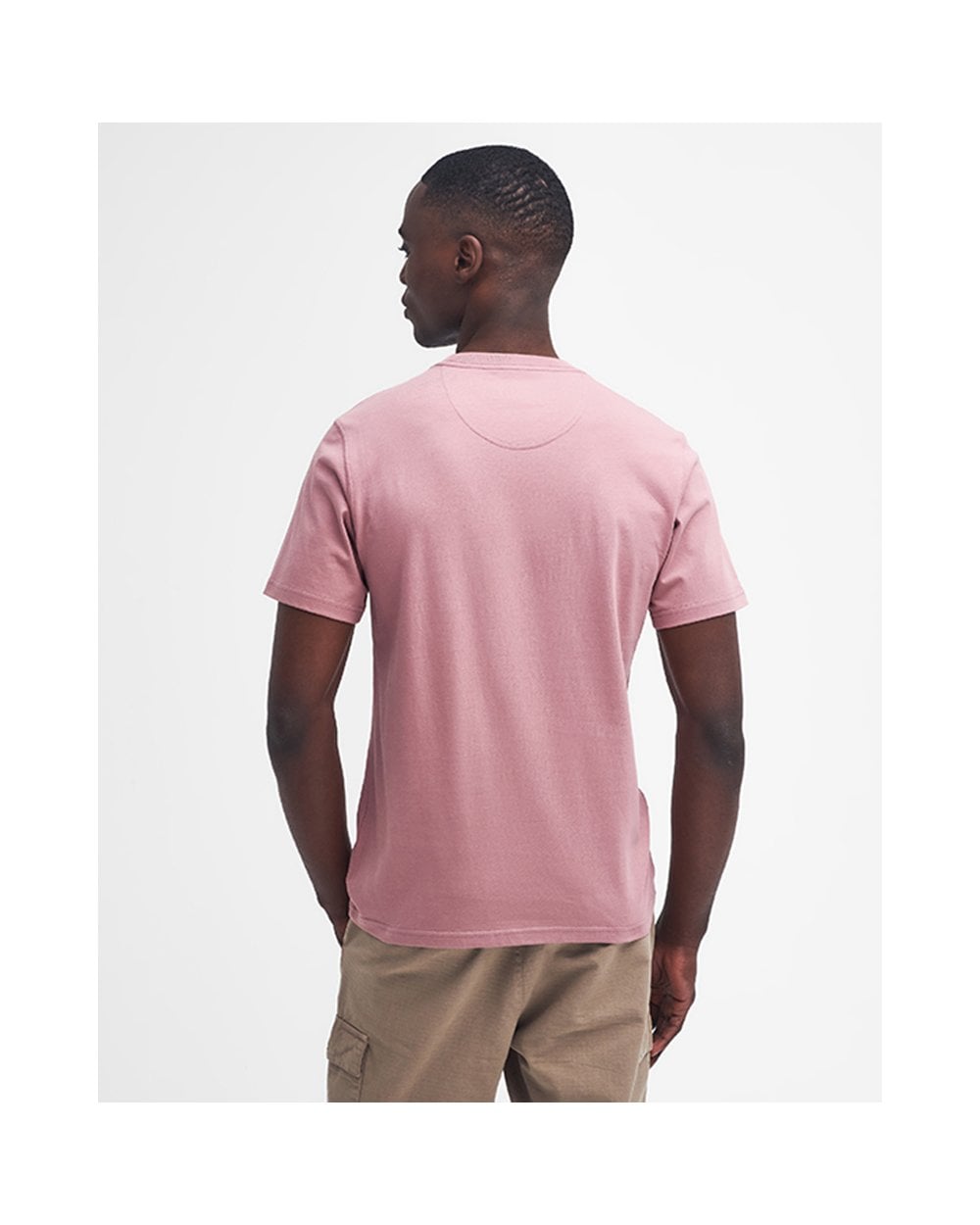 Barbour International Small Logo Mens T-Shirt - Granite Pink