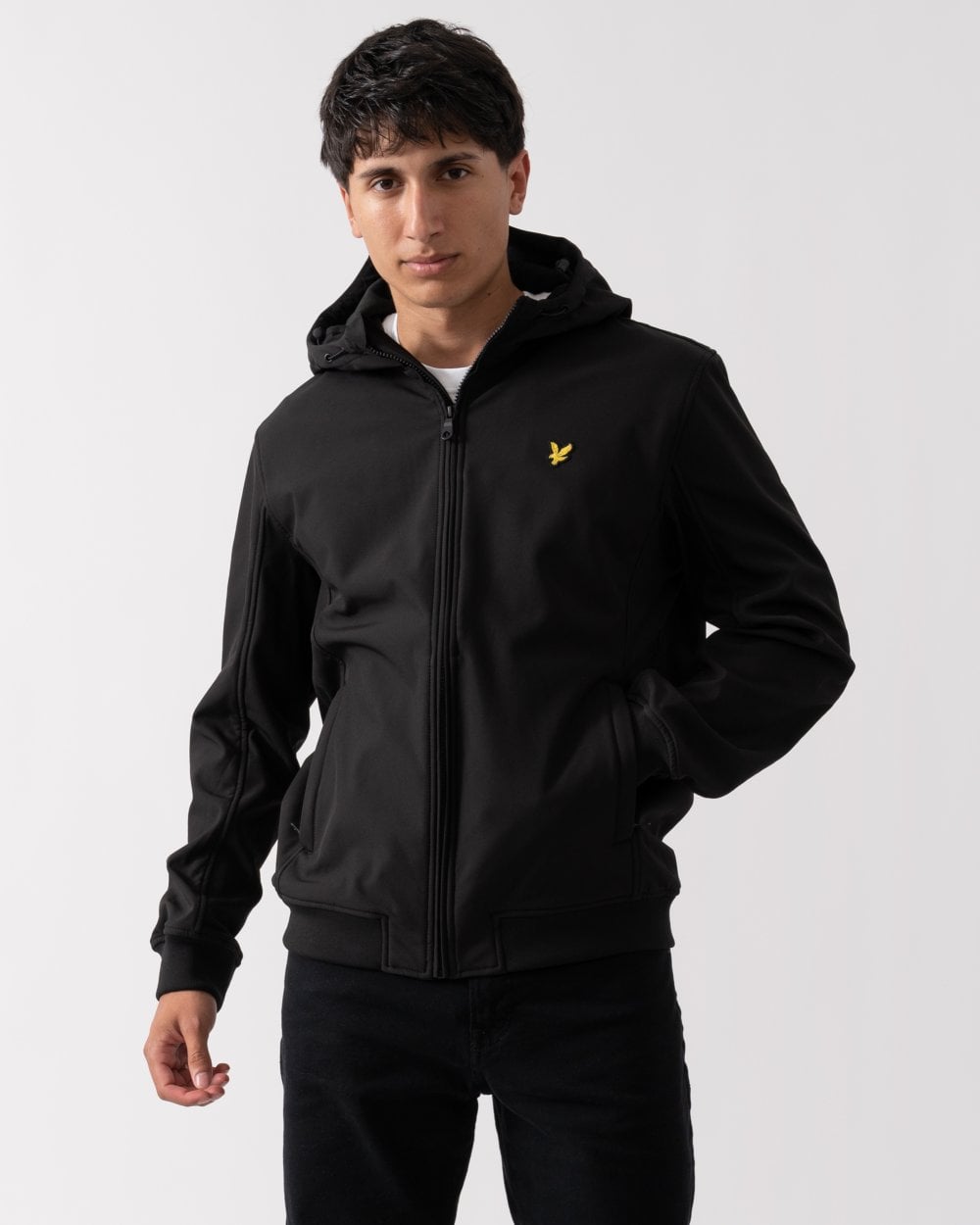 Lyle & Scott Fleece Back Mens Softshell Jacket - Z865 Jet Black