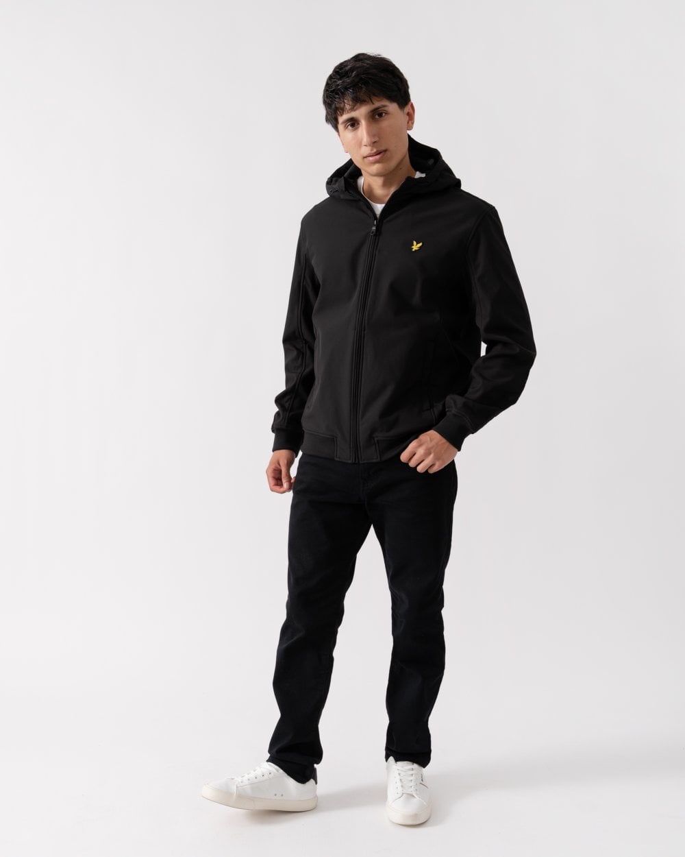 Lyle & Scott Fleece Back Mens Softshell Jacket - Z865 Jet Black