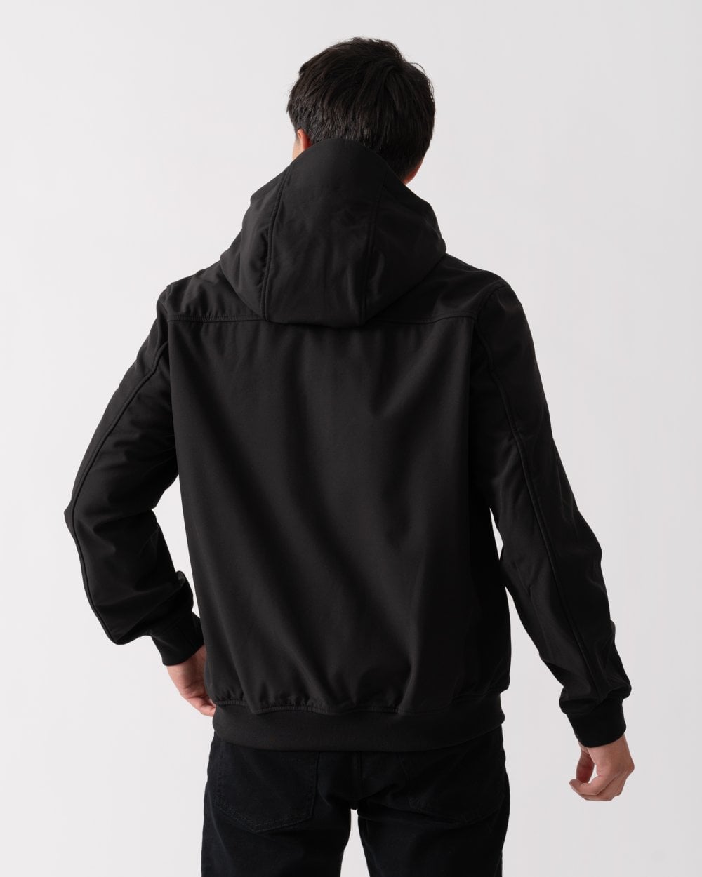 Lyle & Scott Fleece Back Mens Softshell Jacket - Z865 Jet Black