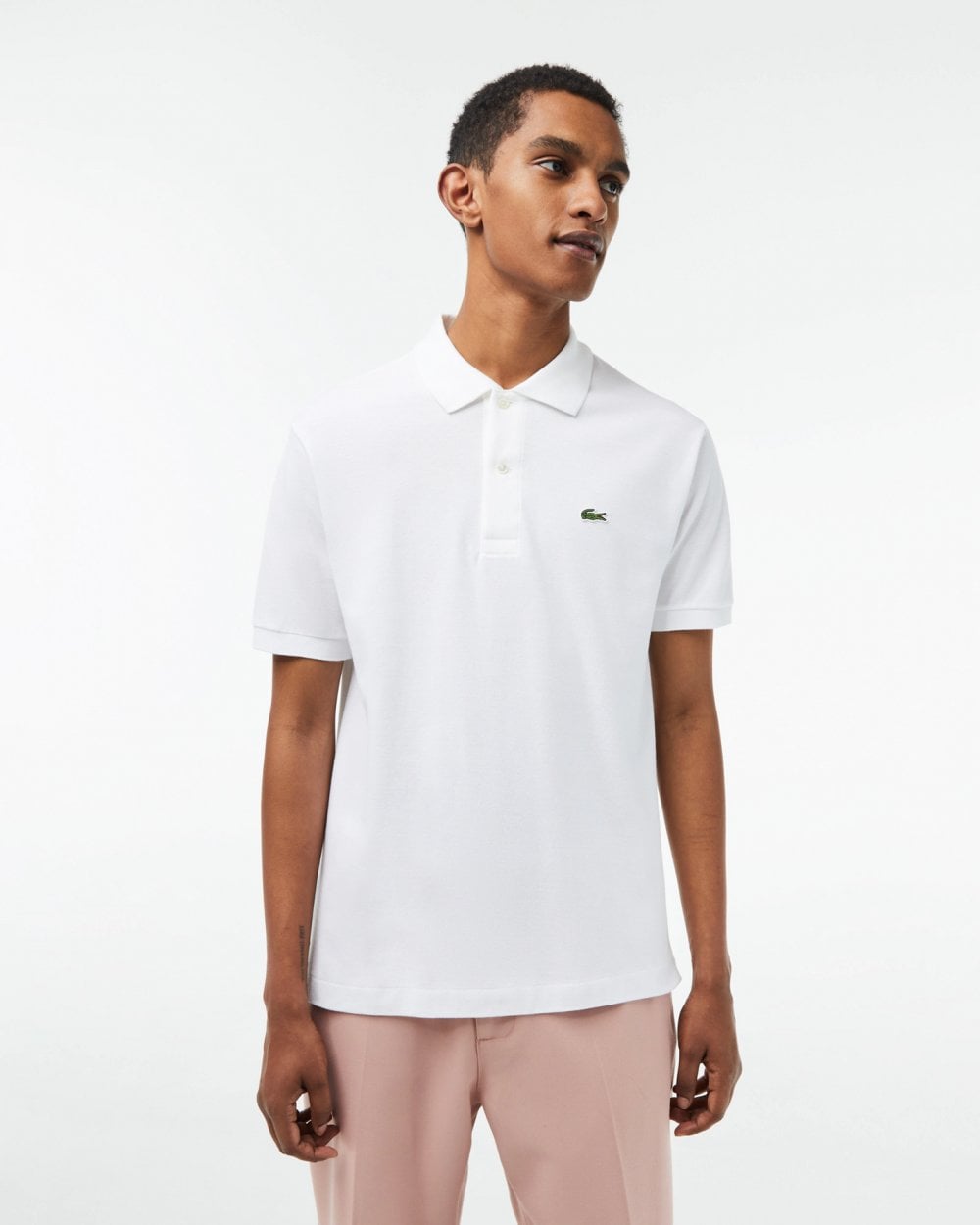 Lacoste Classic Fit L.12.12 Mens Short Sleeve Polo Shirt - White 001