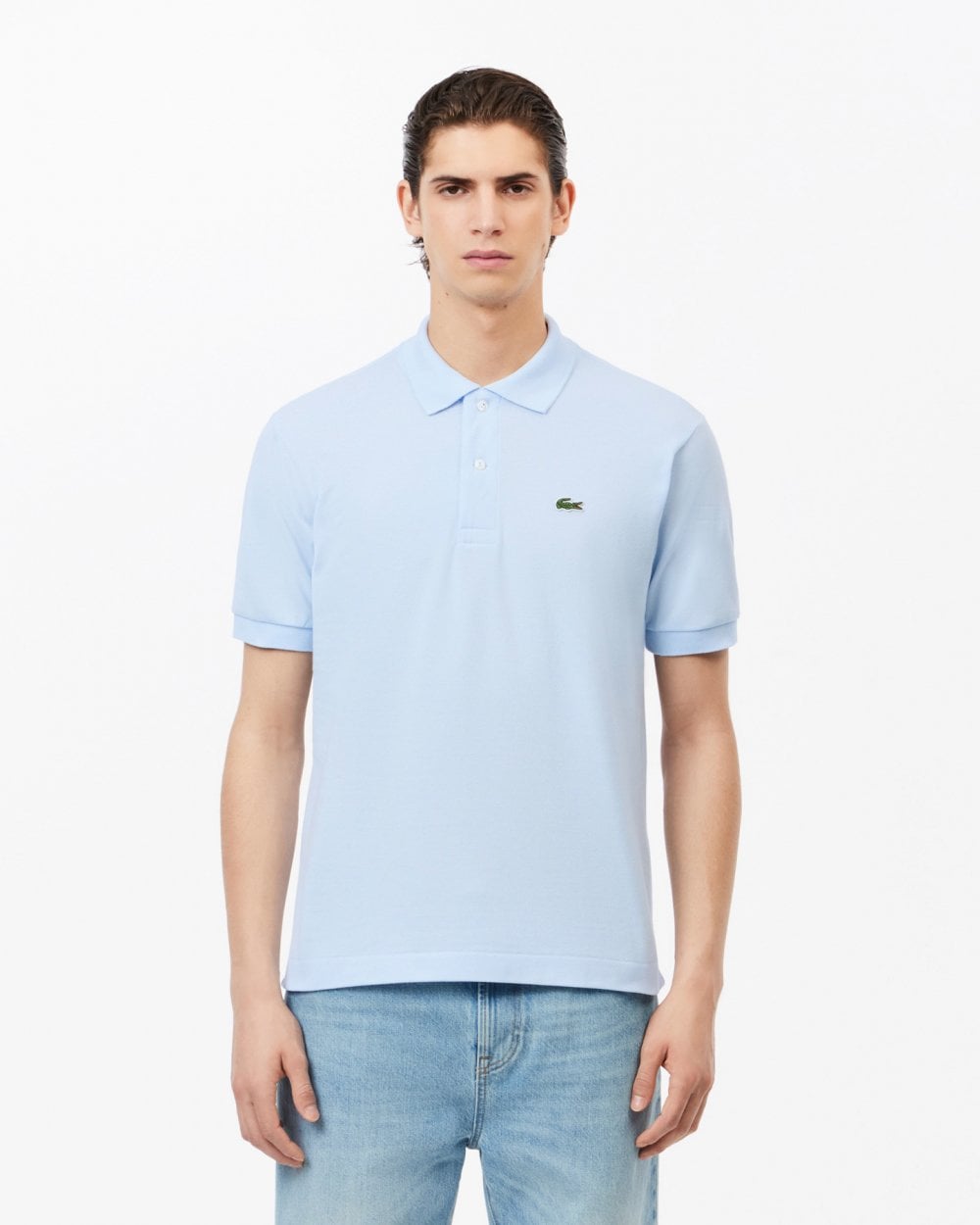 Lacoste Classic Fit L.12.12 Mens Short Sleeve Polo Shirt - Light Blue t01