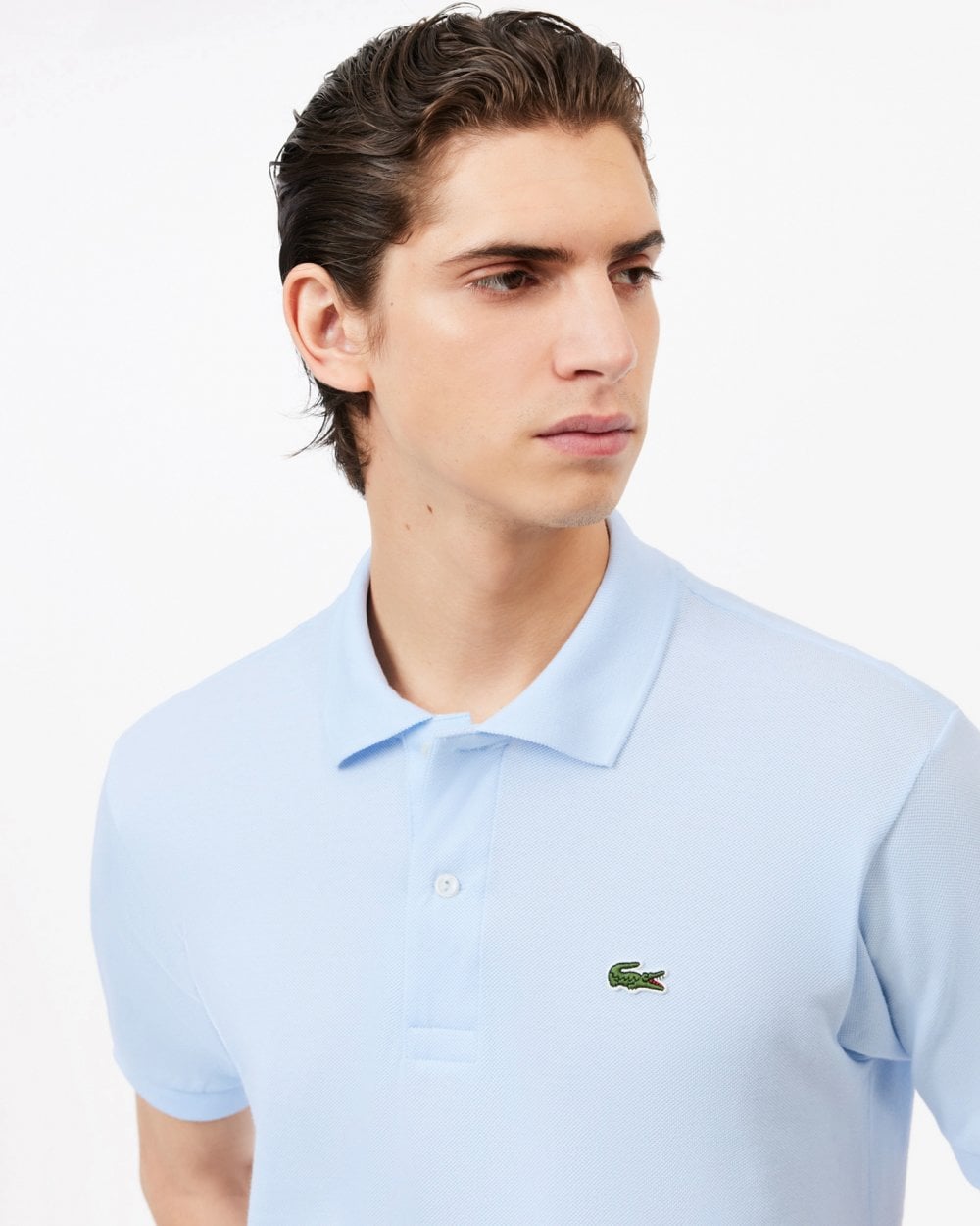 Lacoste Classic Fit L.12.12 Mens Short Sleeve Polo Shirt - Light Blue t01