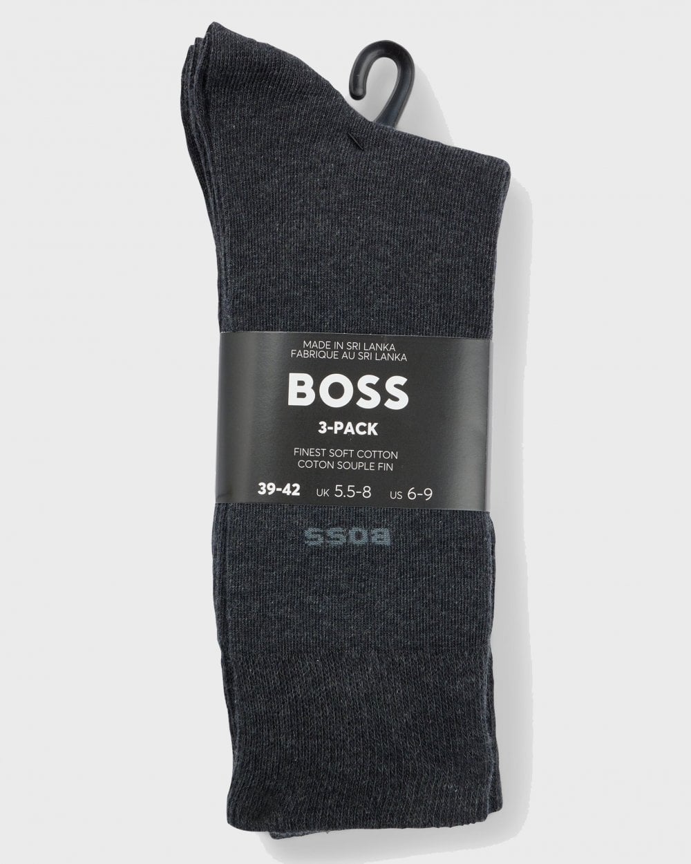 BOSS Orange 3 Pack RS Uni Socks NOS - Charcoal 012