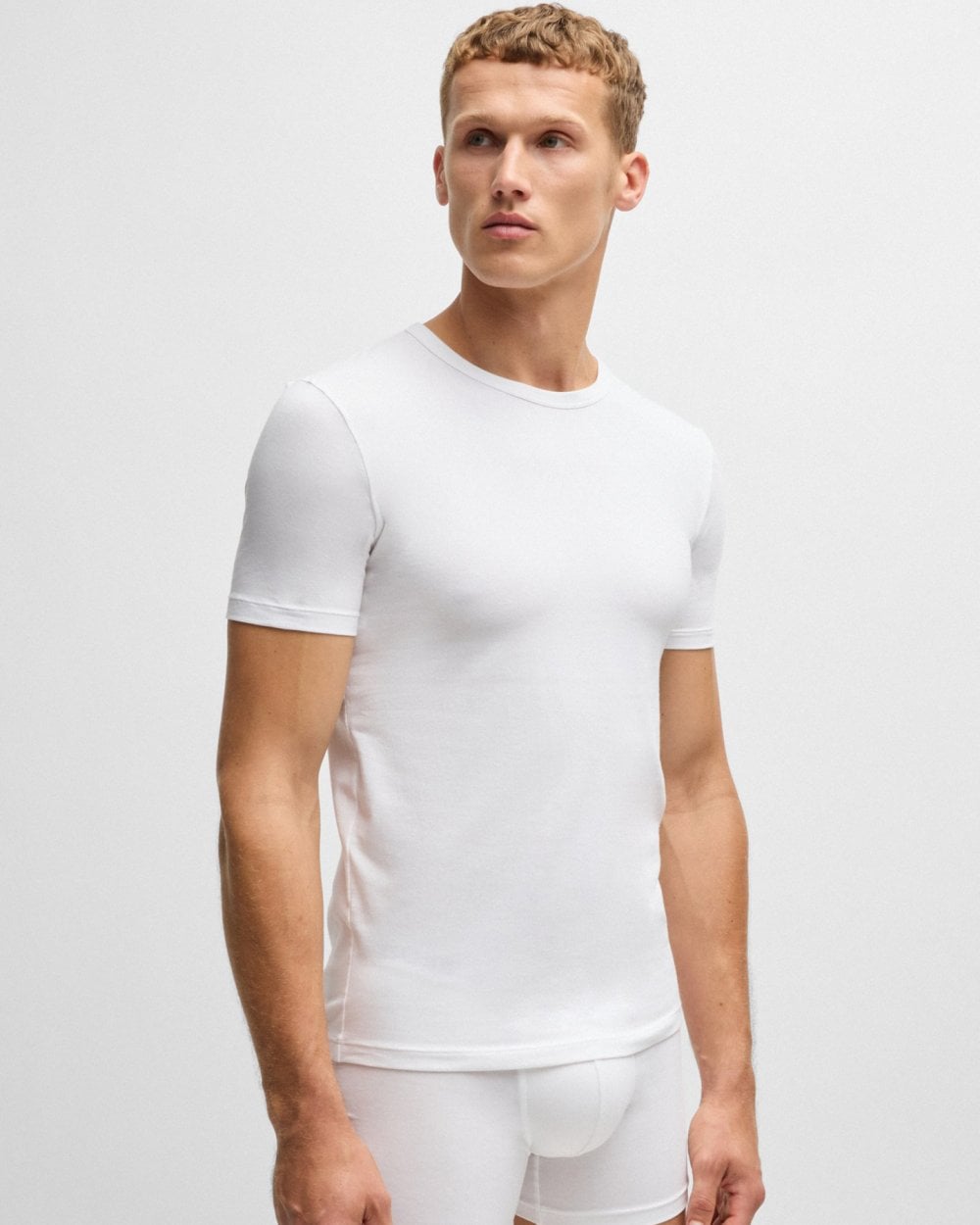 BOSS Orange RN Modern 2-Pack Mens T-Shirts NOS - White 100