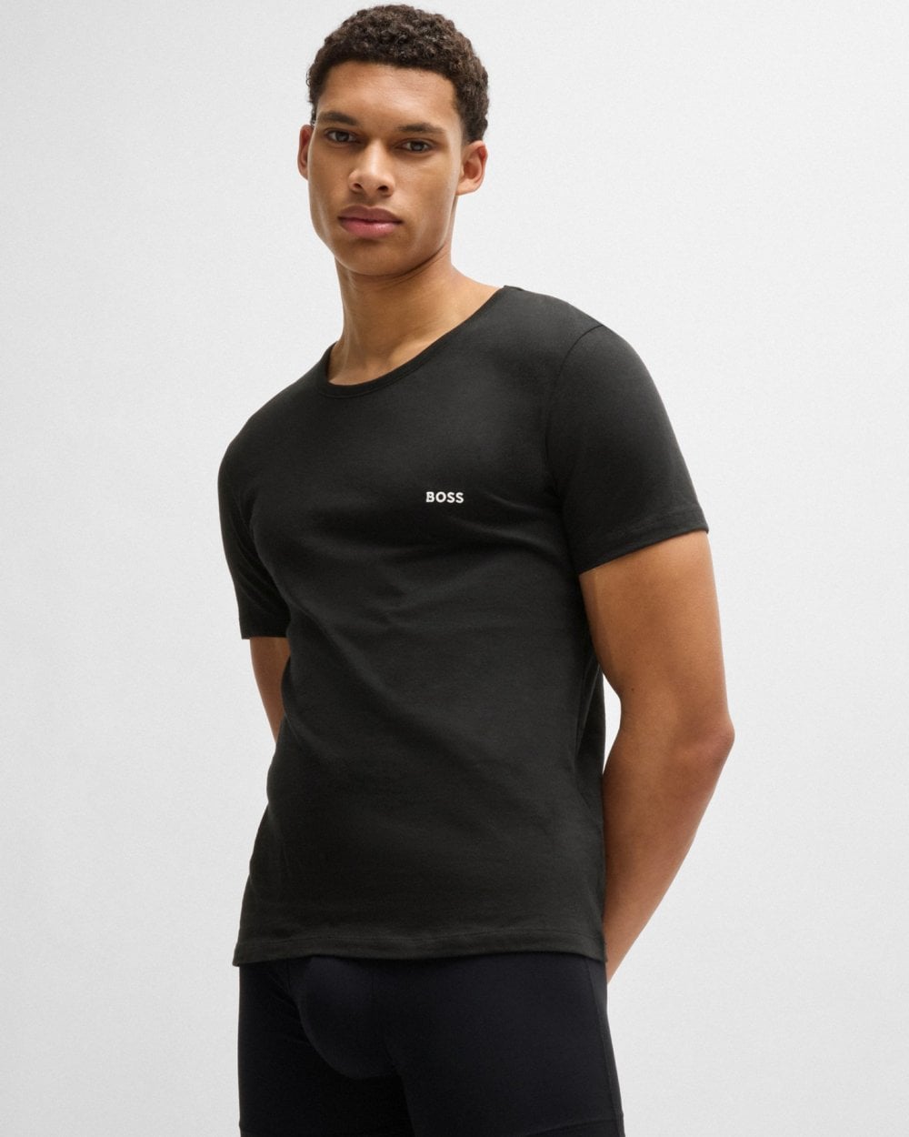 BOSS Orange 3 Pack Classic Regular Fit Crew Neck Mens T-Shirts NOS - Beige/White/Black 265