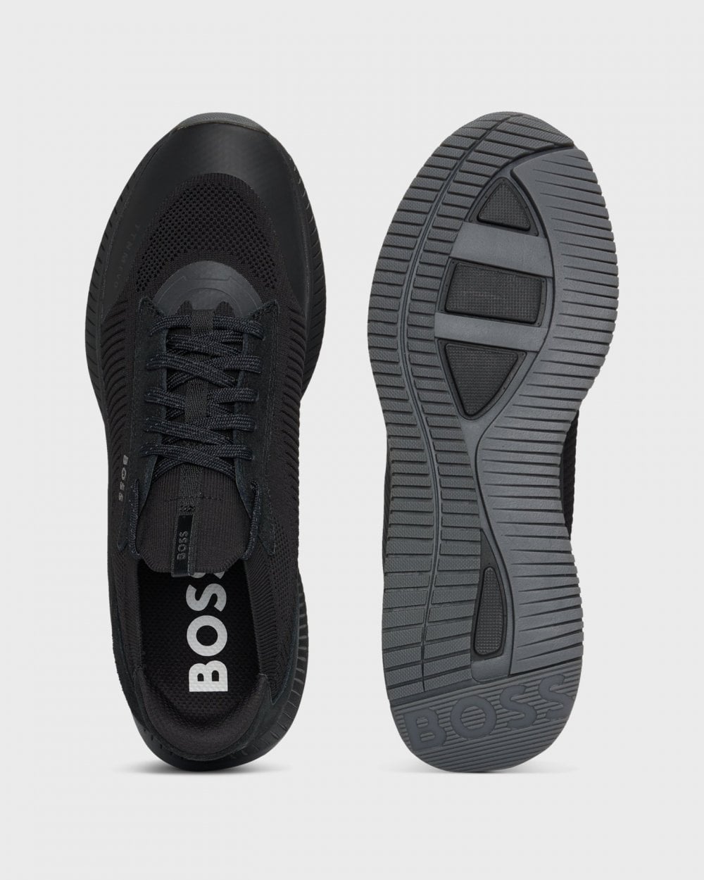 BOSS Orange TTNM EVO Mens Trainers with Knitted Uppers NOS - Black 002