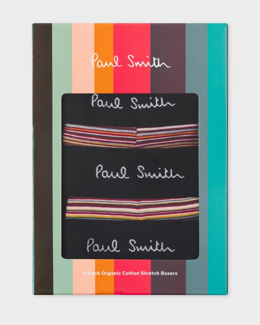 Paul Smith 3 Pack Mens Signature Stripe Trunks - 92 Multi Coloured