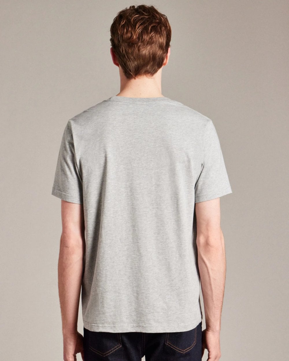 PS Paul Smith Mens Regular Fit Short Sleeve Zebra Logo T-Shirt - 72 Grey Melange