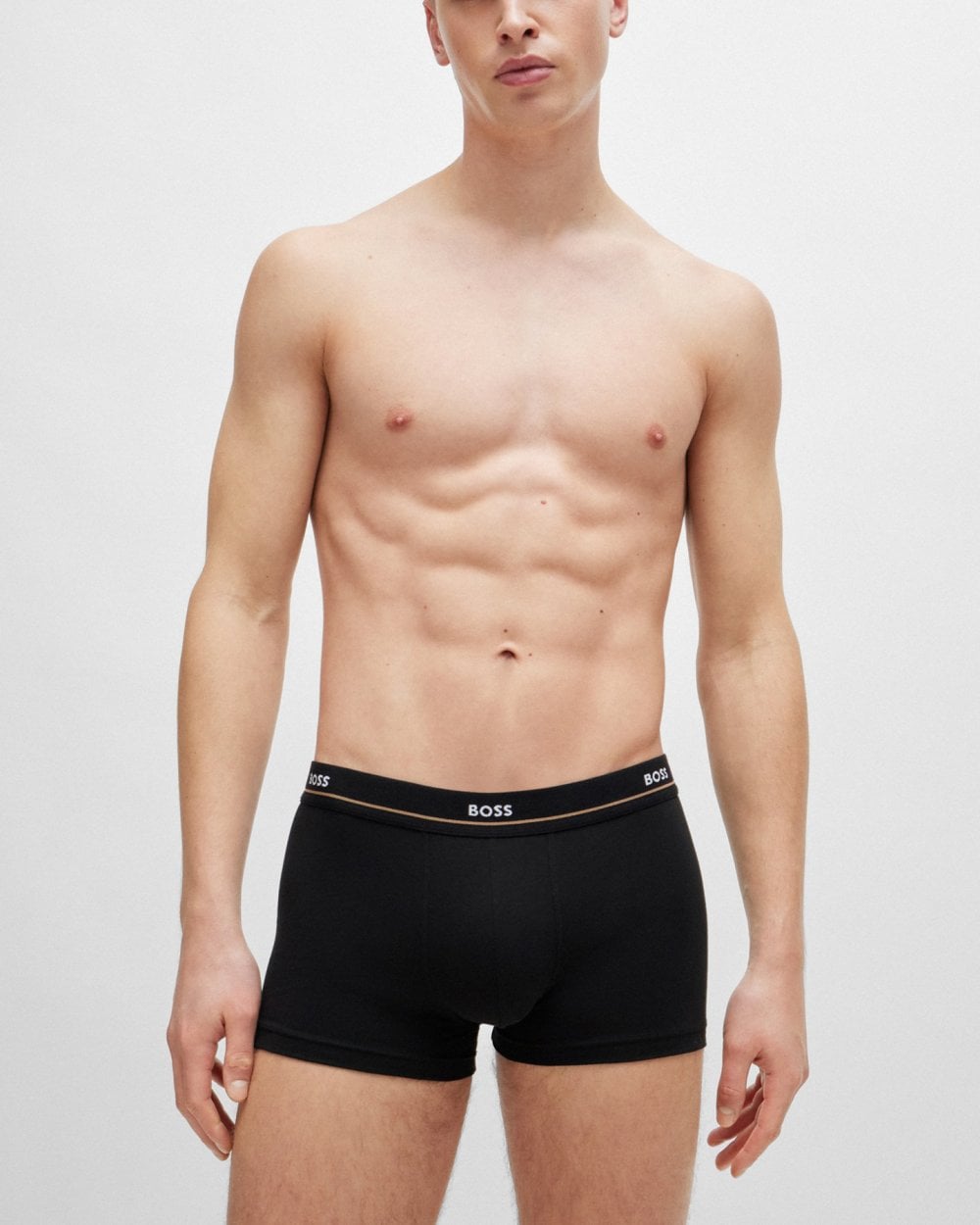 BOSS Orange 5 Pack Mens Essential Trunks NOS - White/Navy/Black 460