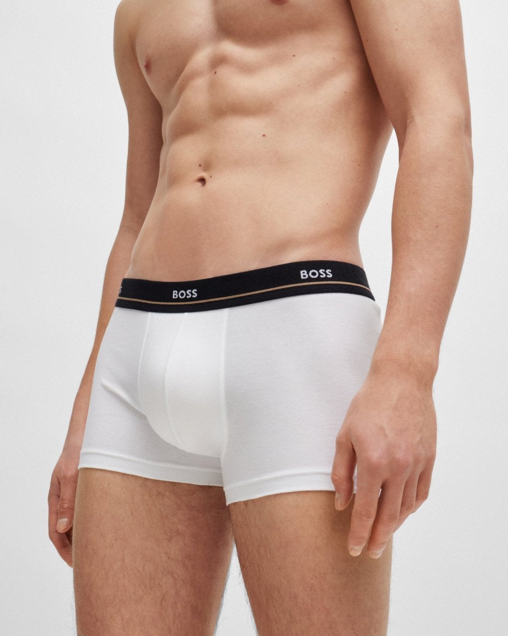 BOSS Orange 5 Pack Mens Essential Trunks NOS - White/Navy/Black 460