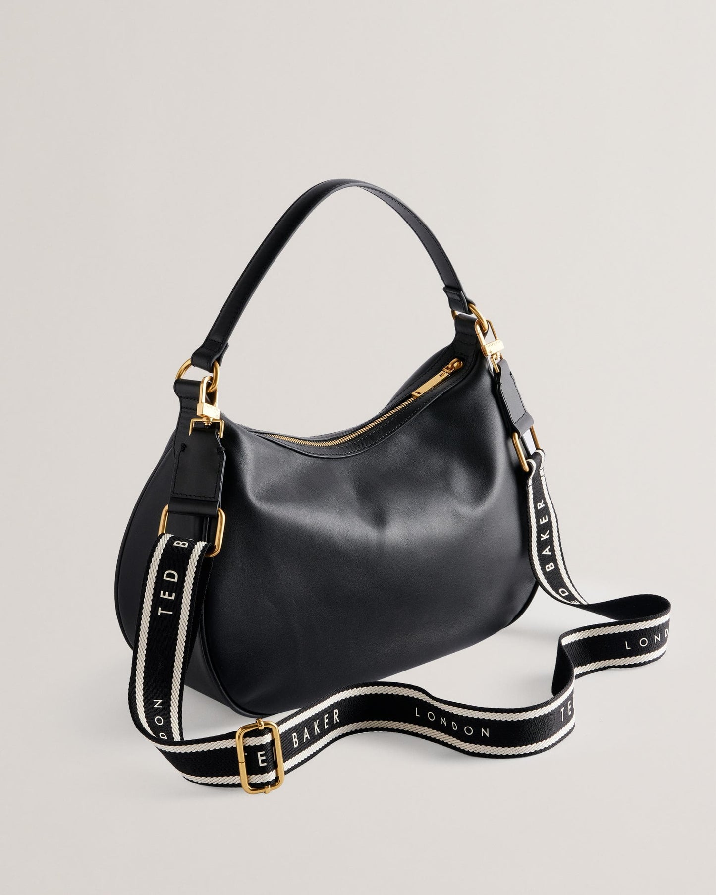 Ted Baker ESIAH Womens Webbing Slouchy Leather Hobo Bag