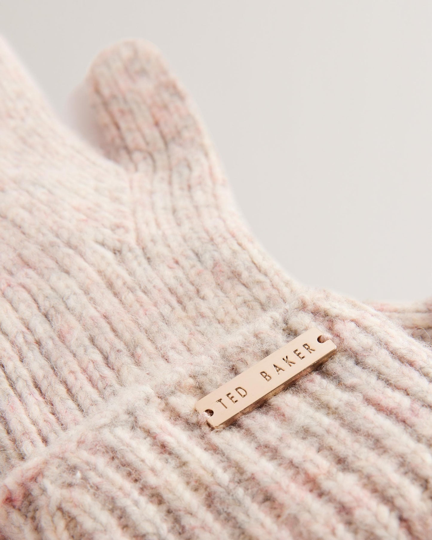 Ted Baker LIDIIE Womens Knitted Ribbed Gloves