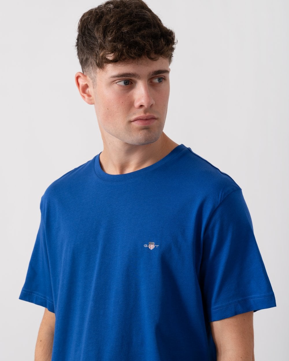 GANT Mens Printed Archive Shield T-Shirt - 436 College Blue