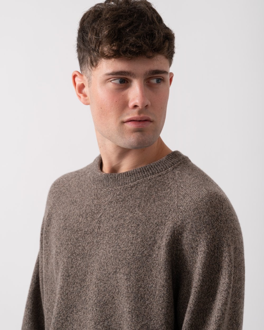 PS Paul Smith Mens Merino Wool Raglan Jumper - 64 Grey