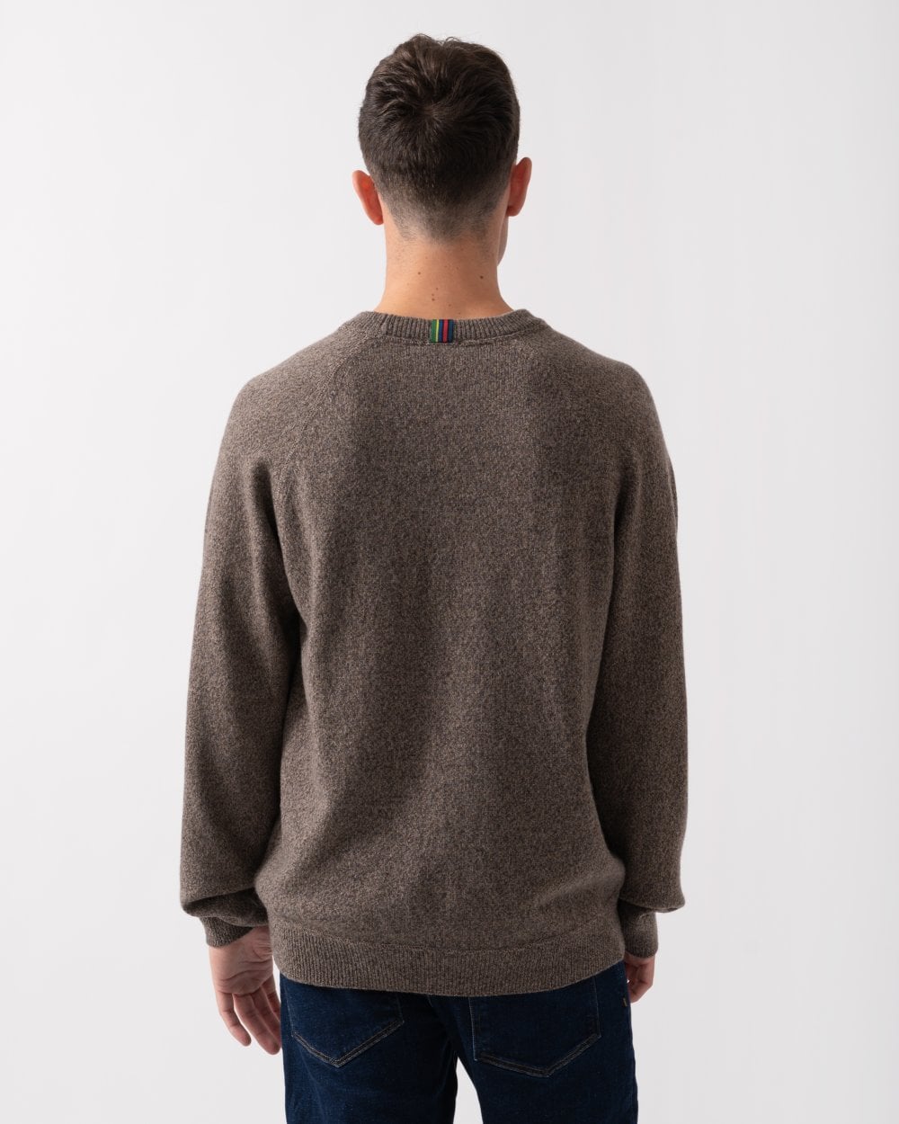 PS Paul Smith Mens Merino Wool Raglan Jumper - 64 Grey
