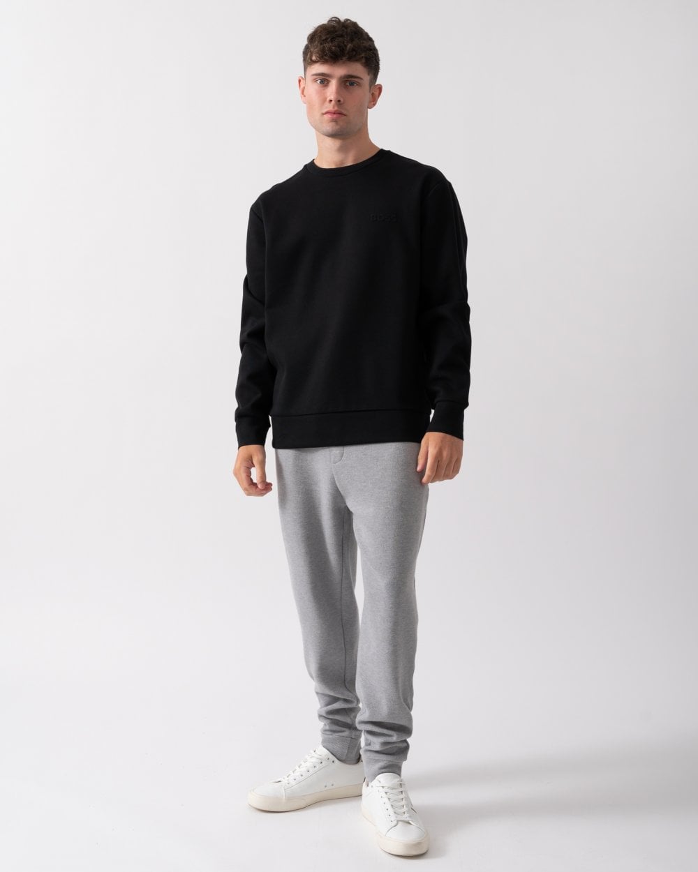 BOSS Green Salbo Mirror Mens Sweatshirt - Black 001