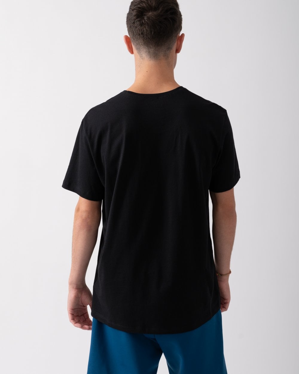 BOSS Orange Mens 2 Pack Comfort Loungewear T-Shirts - Black 001