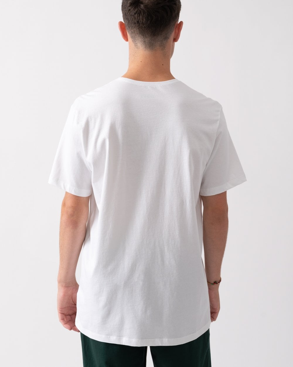 BOSS Orange Mens 2 Pack Comfort Loungewear T-Shirts - White 100