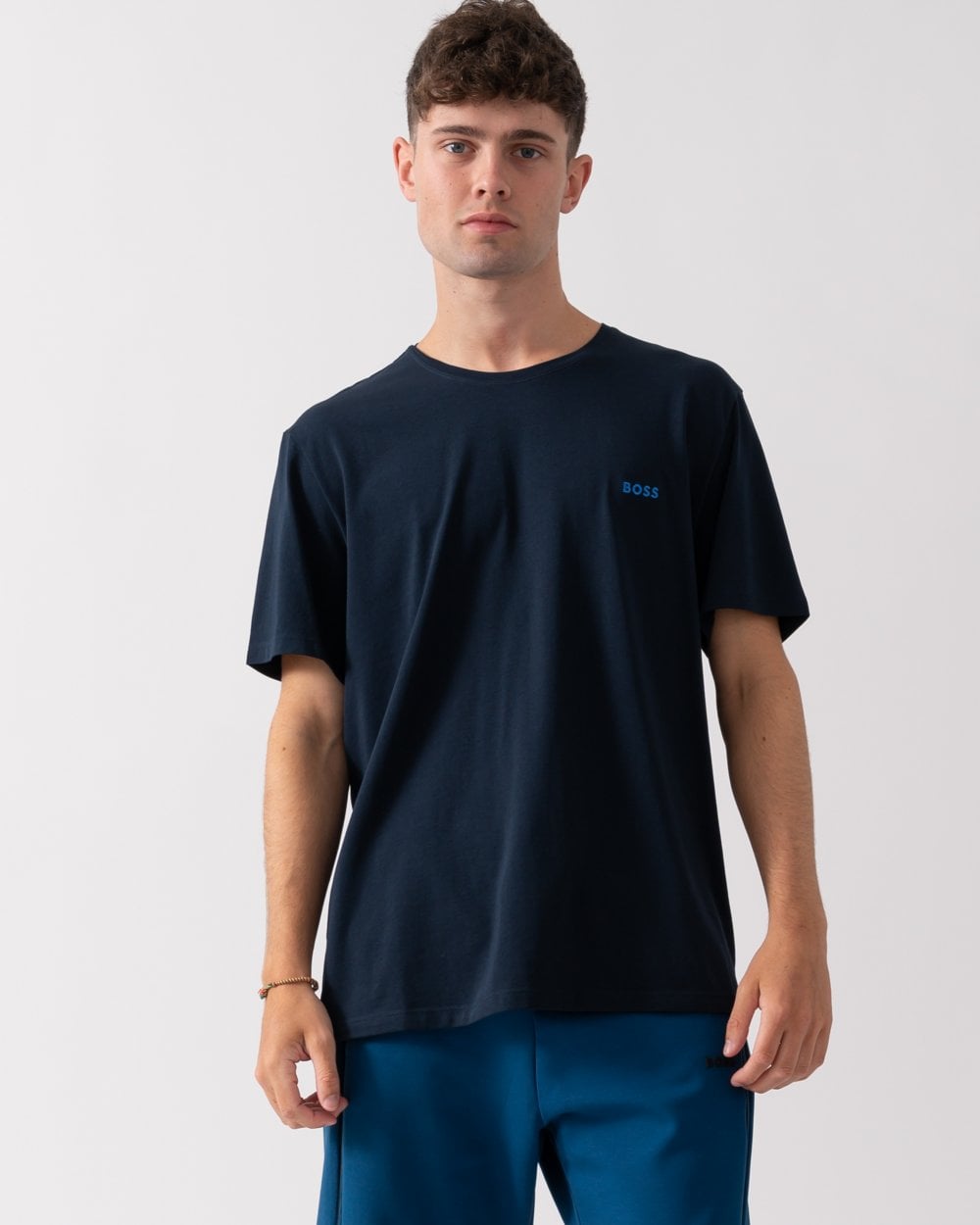 BOSS Orange Mix&Match Mens Stretch-Cotton Loungewear T-Shirt with Embroidered Logo
