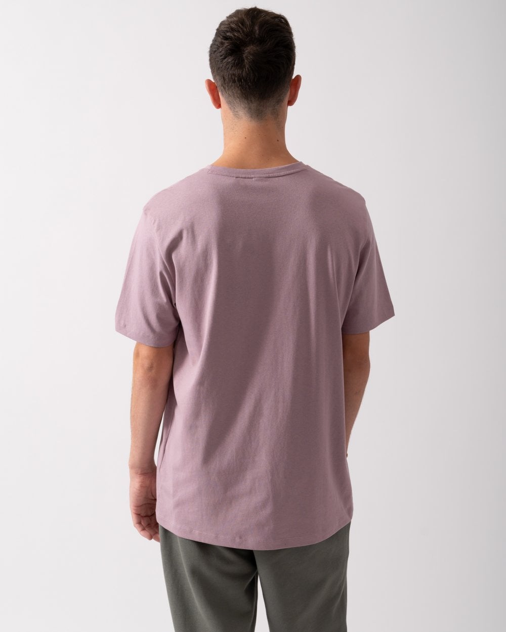 BOSS Orange Tales Mens Cotton-Jersey T-shirt With Logo Patch - Open Purple 555