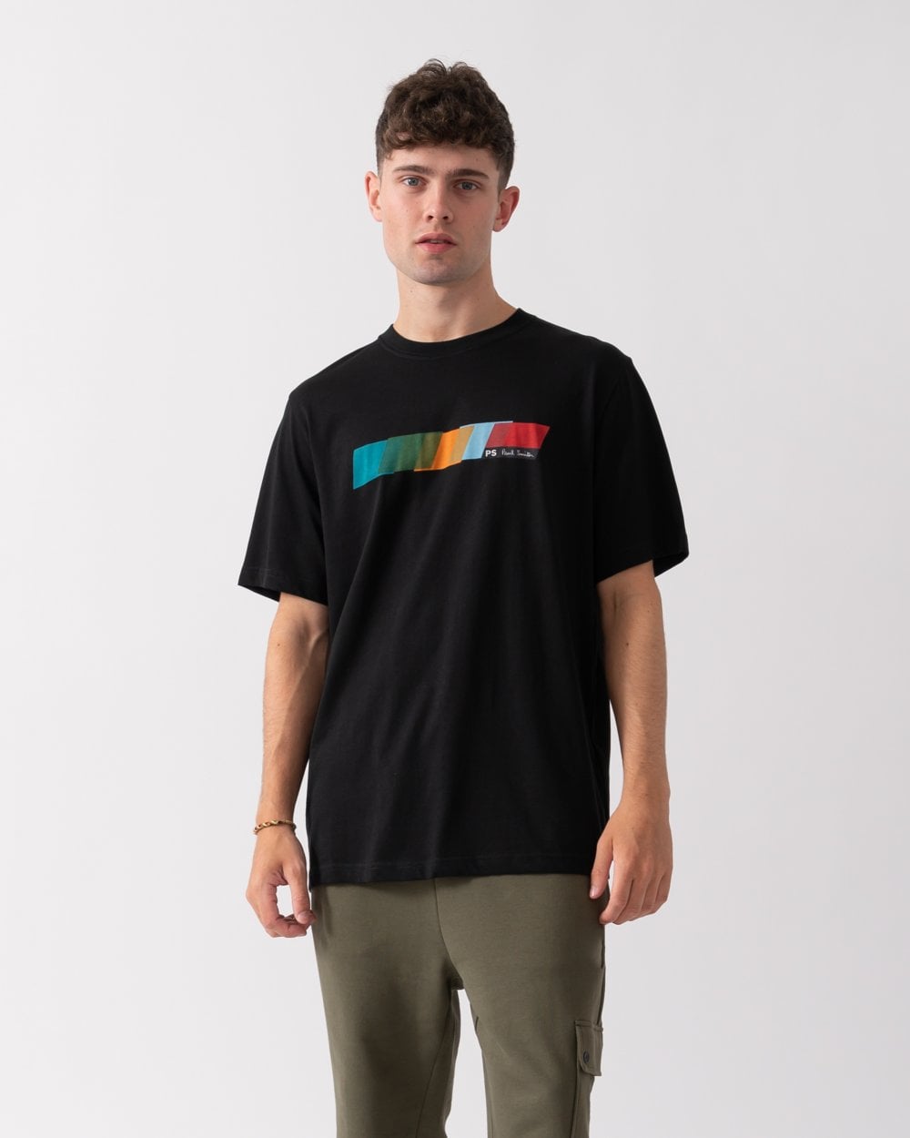 PS Paul Smith Mens Regular Fit Colour Blocks T-Shirt