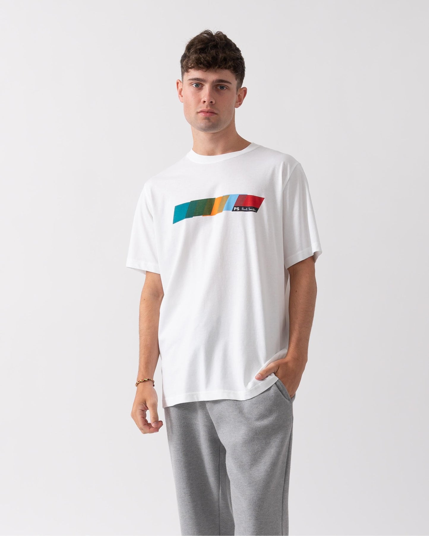 PS Paul Smith Mens Regular Fit Colour Blocks T-Shirt