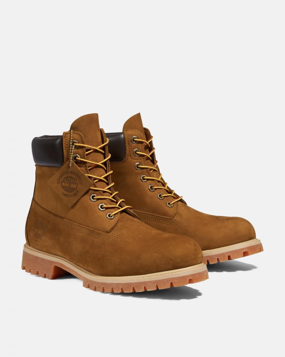 Timberland 6 Inch Premium Mens Waterproof Boots - Dark Wheat Nubuck