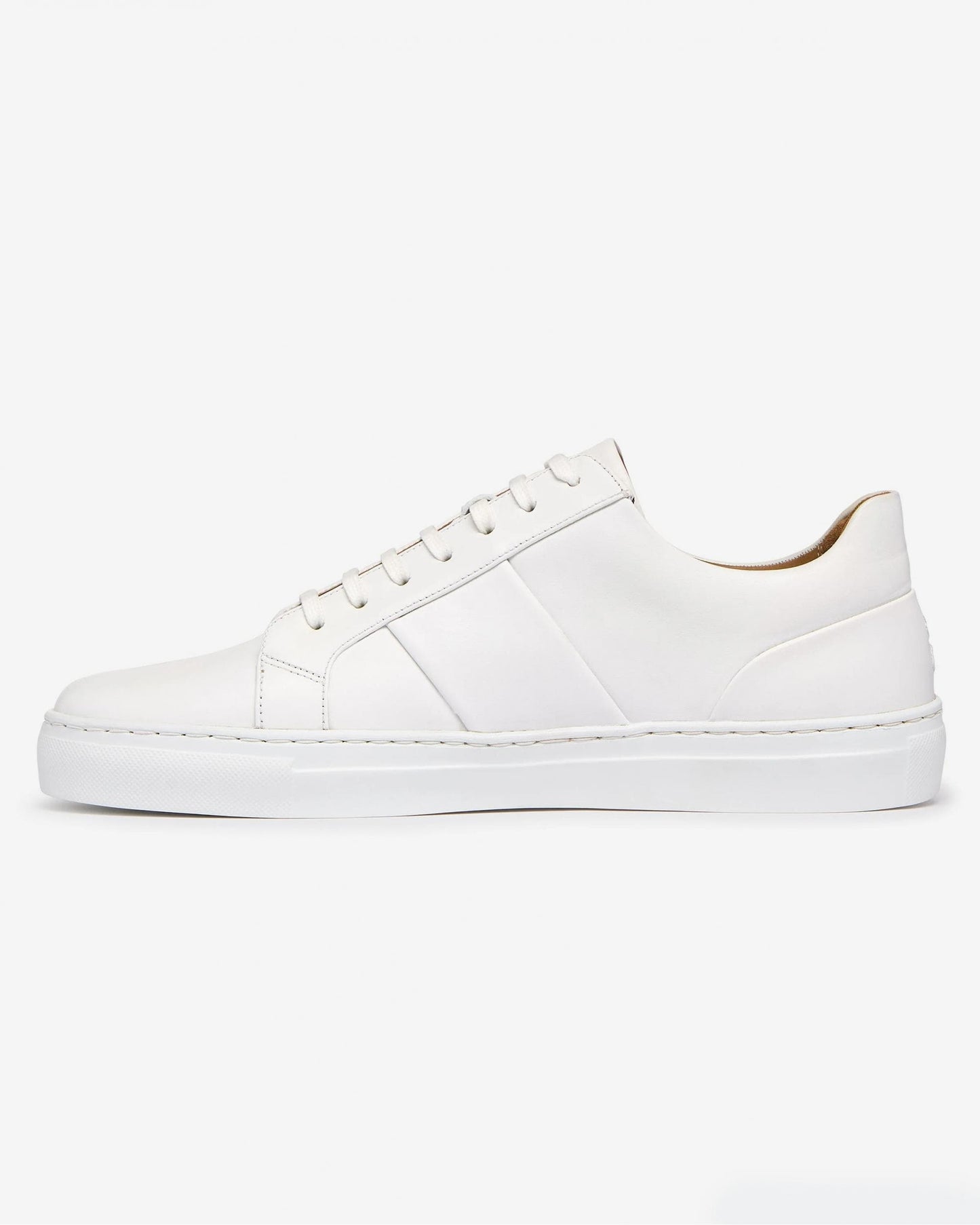 Oliver Sweeney Kendal Mens Soft-Milled Calf Leather Trainers - White