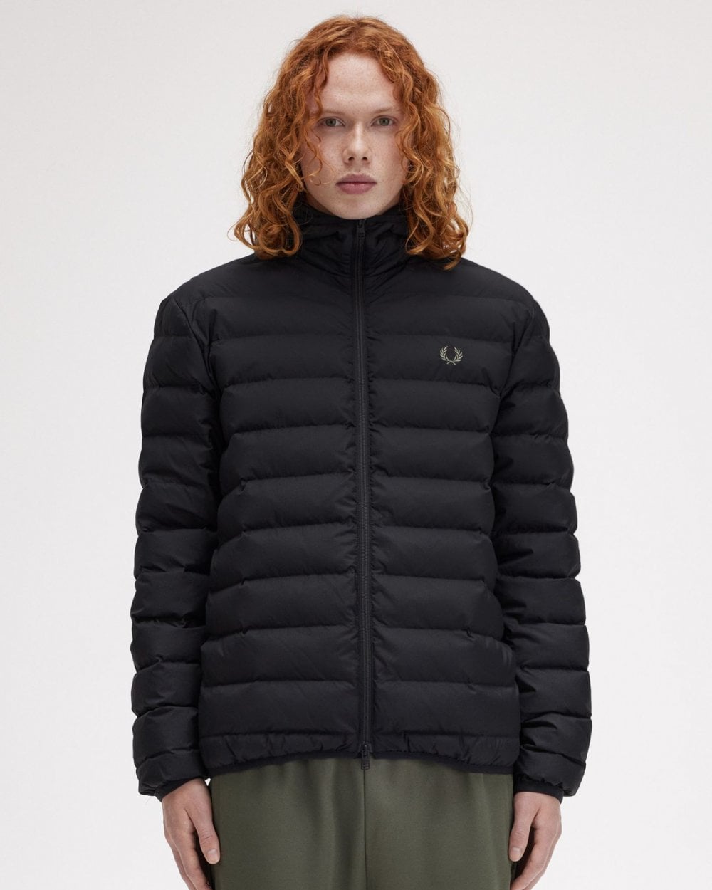 Fred Perry Mens Hooded Padded Jacket