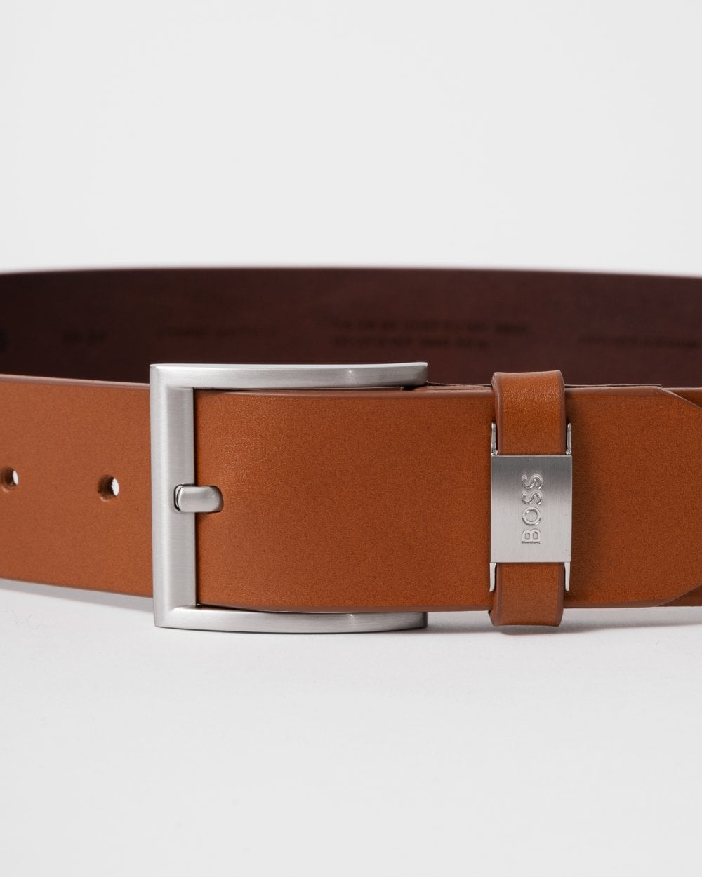 BOSS Orange Connio Mens Leather Belt NOS - Medium Brown 210