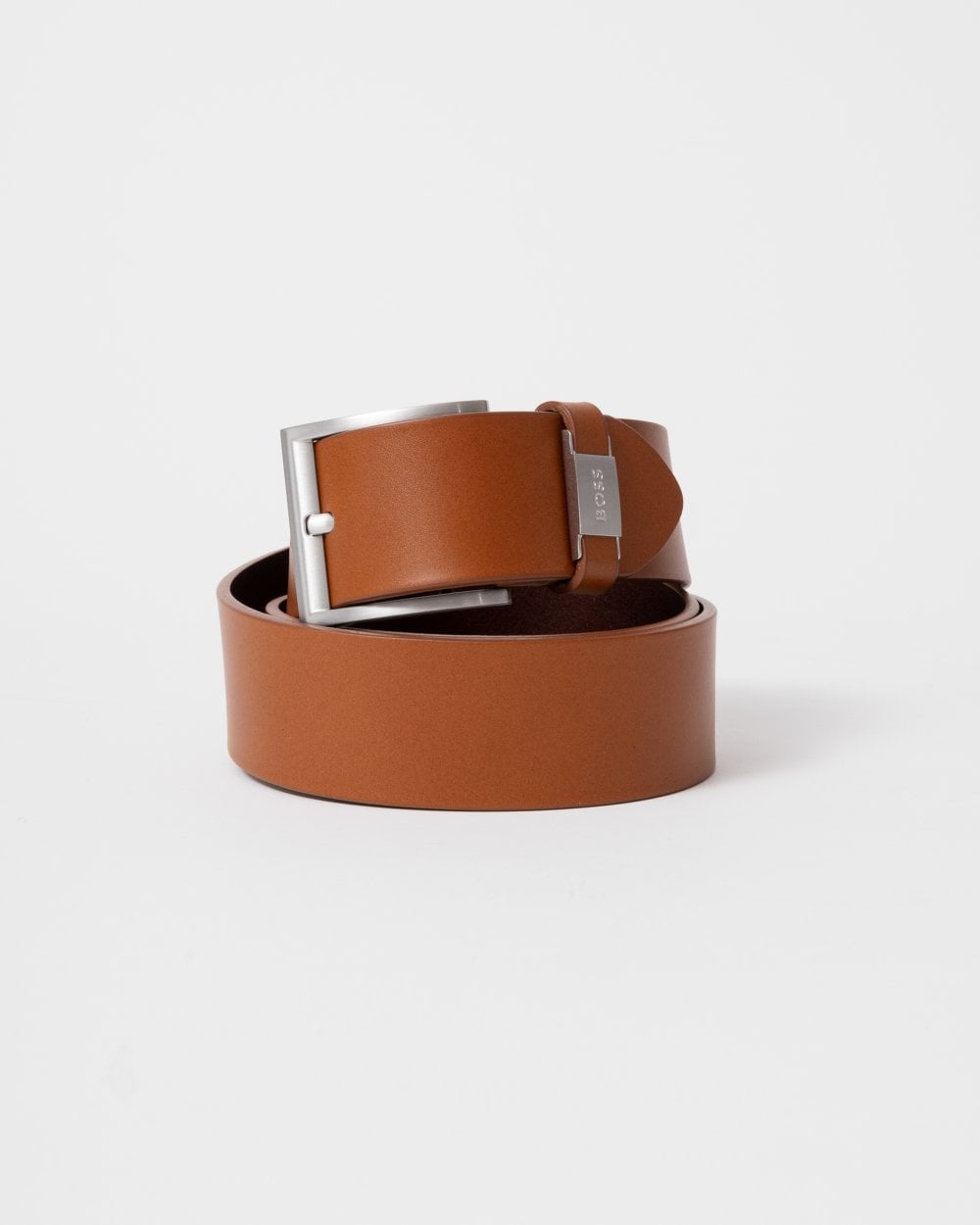 BOSS Orange Connio Mens Leather Belt NOS - Medium Brown 210