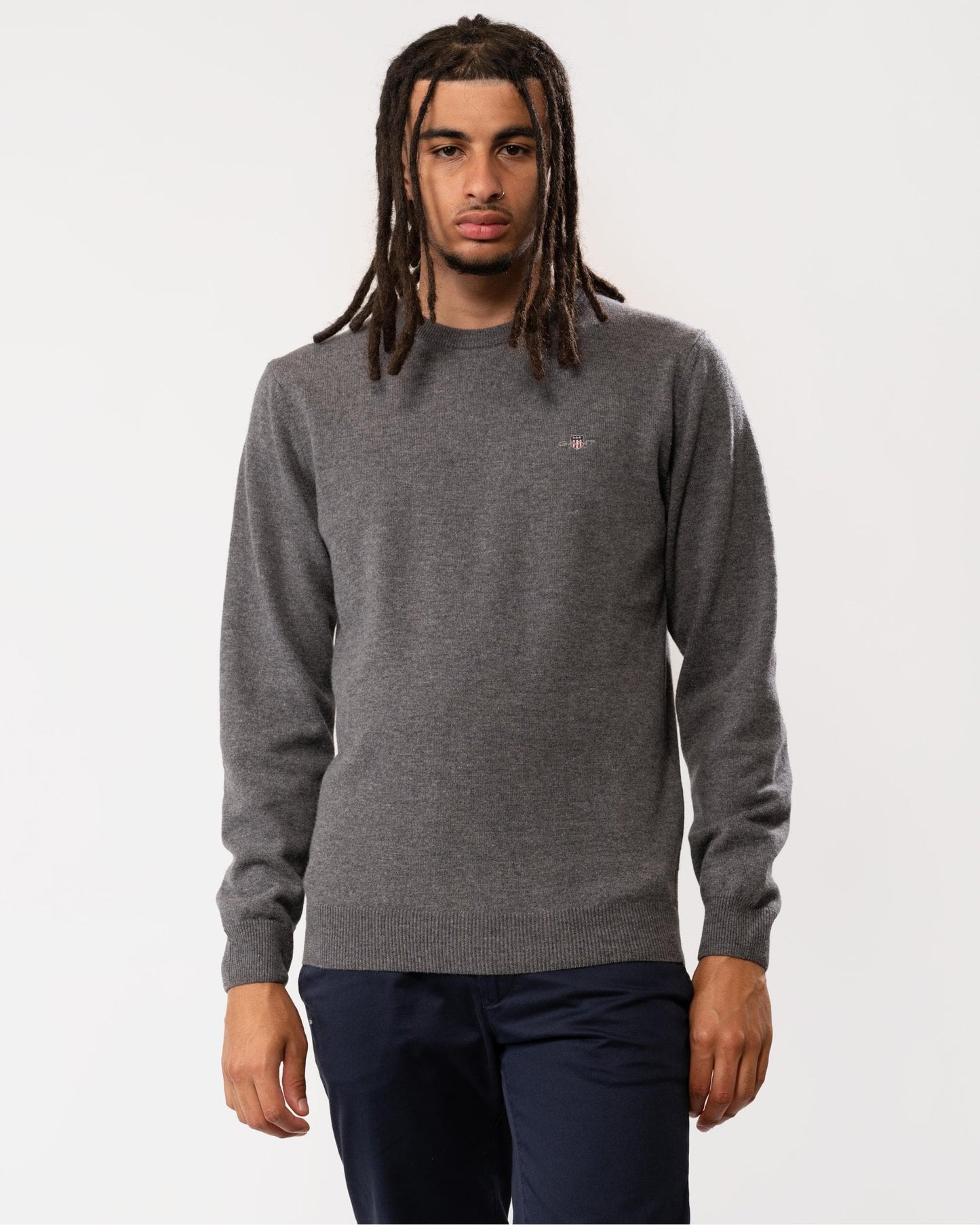 GANT Mens Superfine Lambswool Crew Neck Jumper
