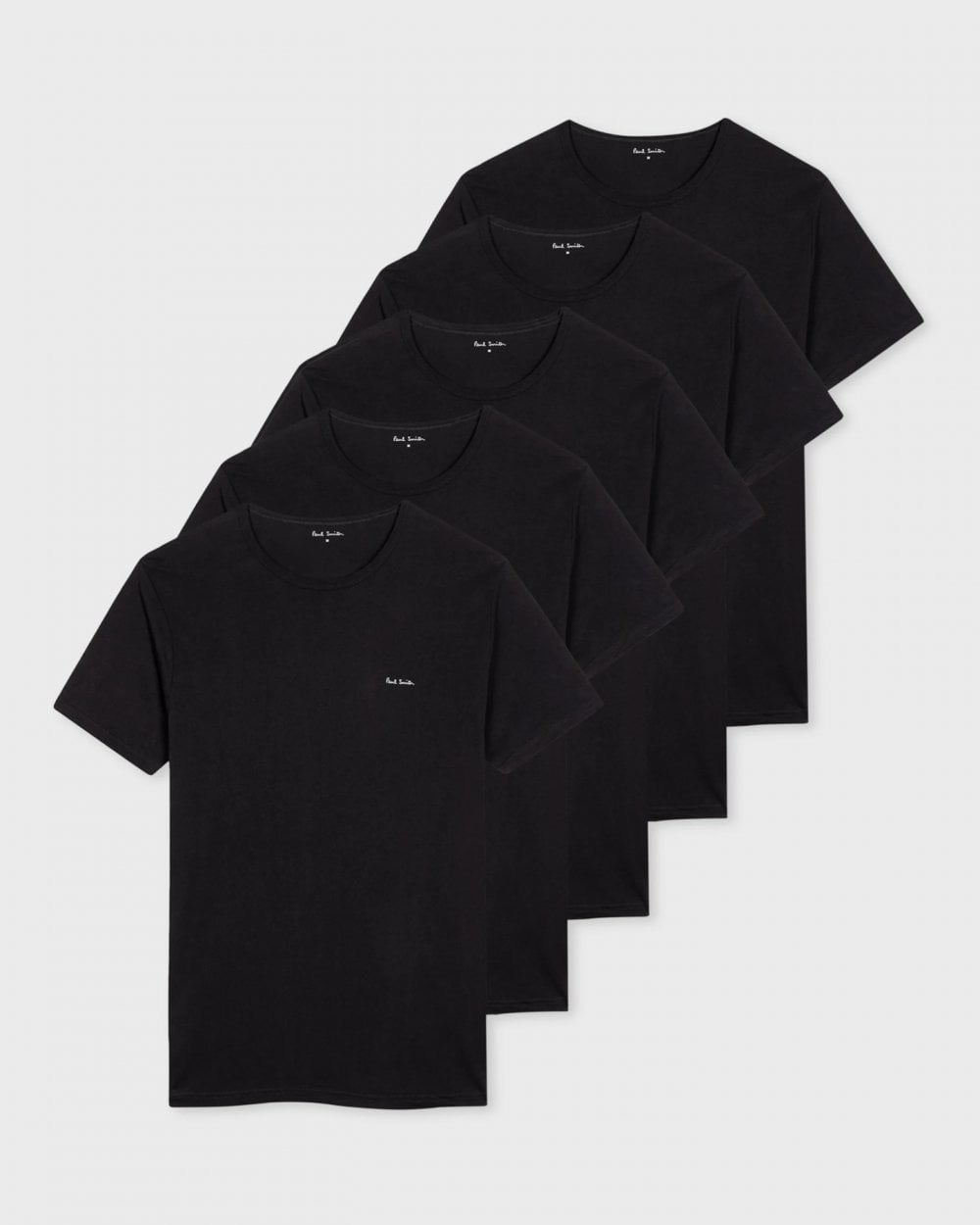 Paul Smith 5 Pack Mens Script Logo T-Shirts