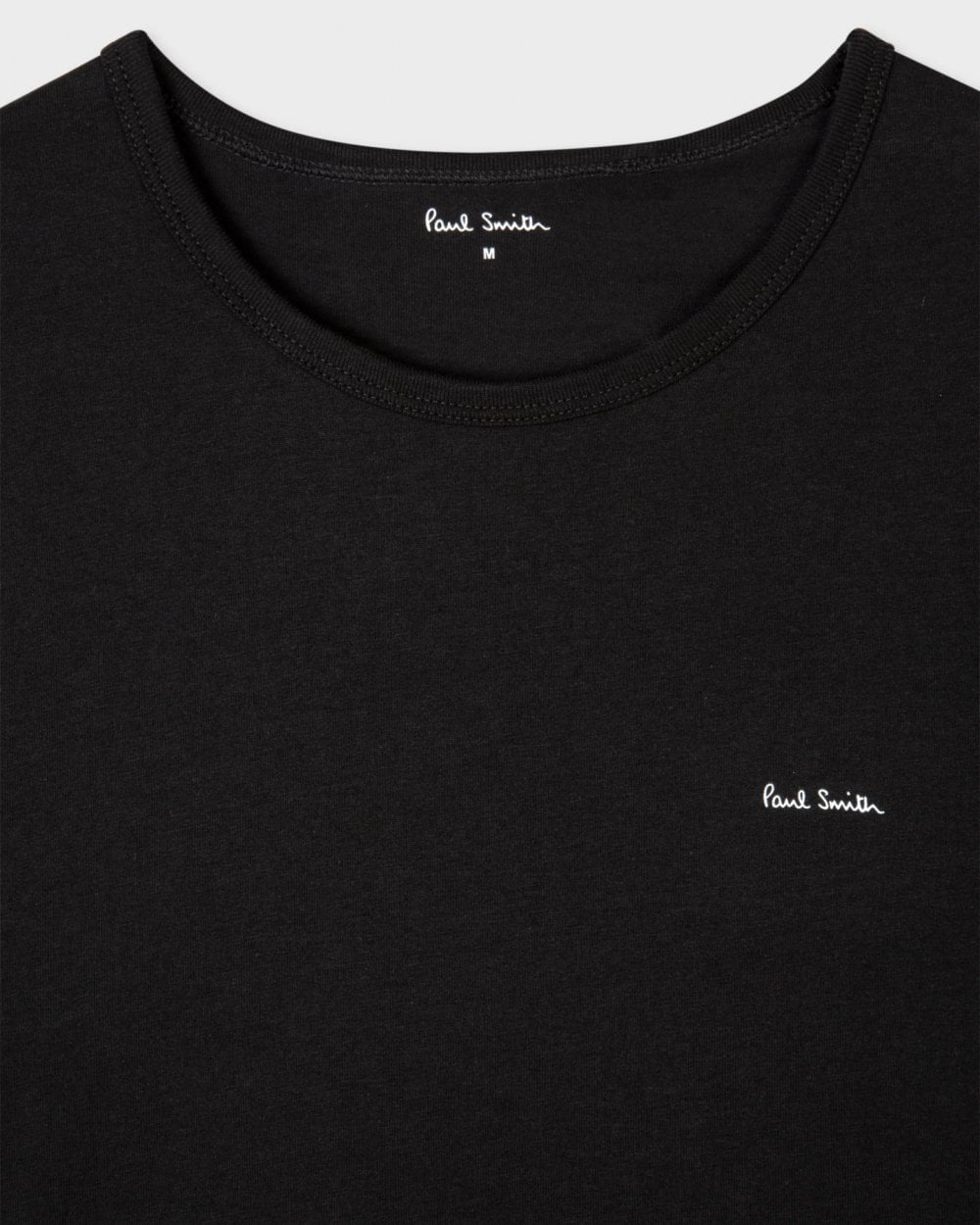 Paul Smith 5 Pack Mens Script Logo T-Shirts - 79 Black