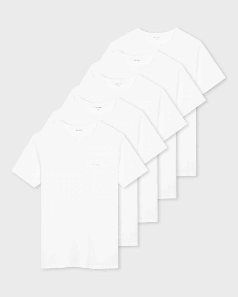 Paul Smith 5 Pack Mens Script Logo T-Shirts