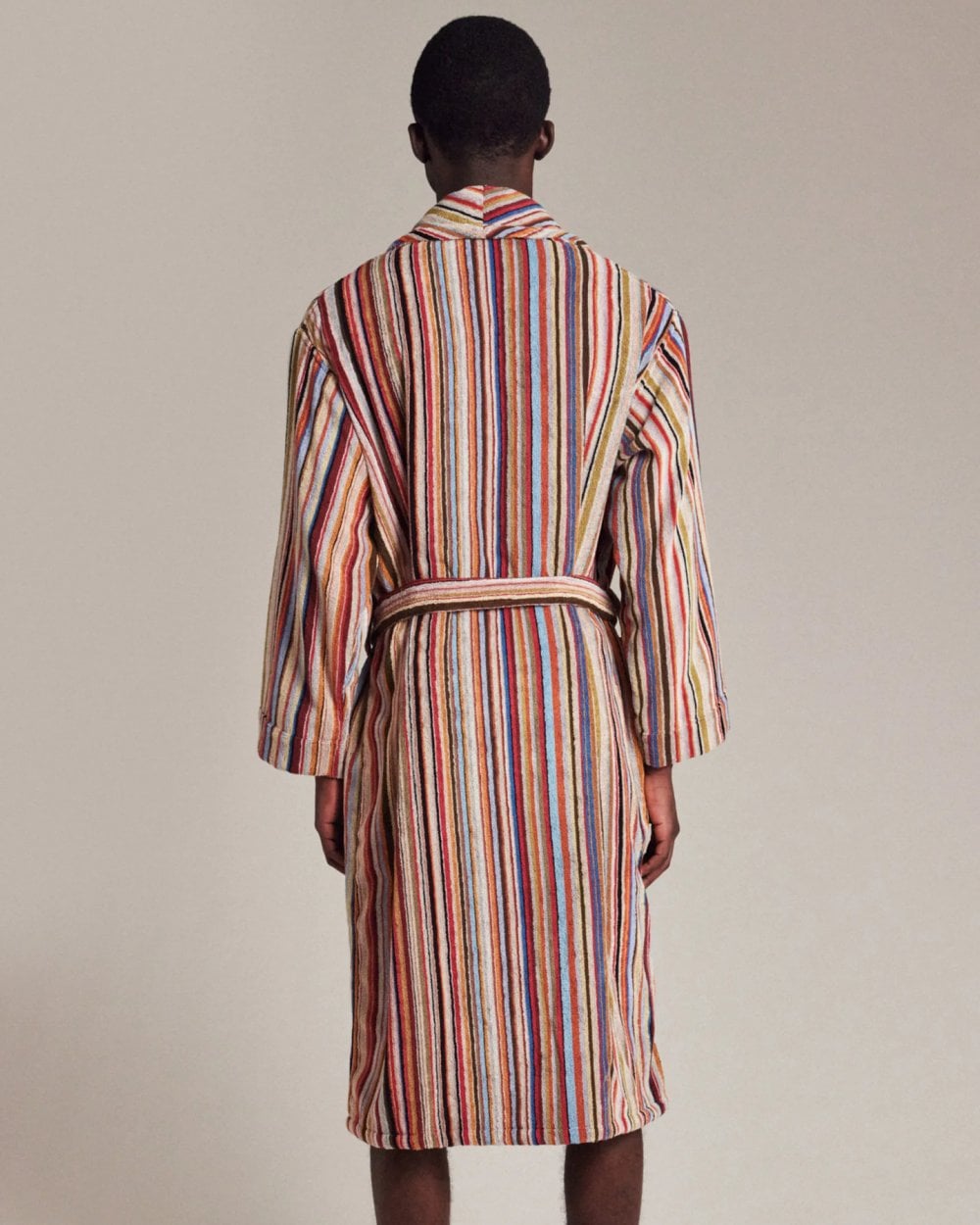 Paul Smith Paul Smith Mens Signature Stripe Woven Cotton Dressing Gown