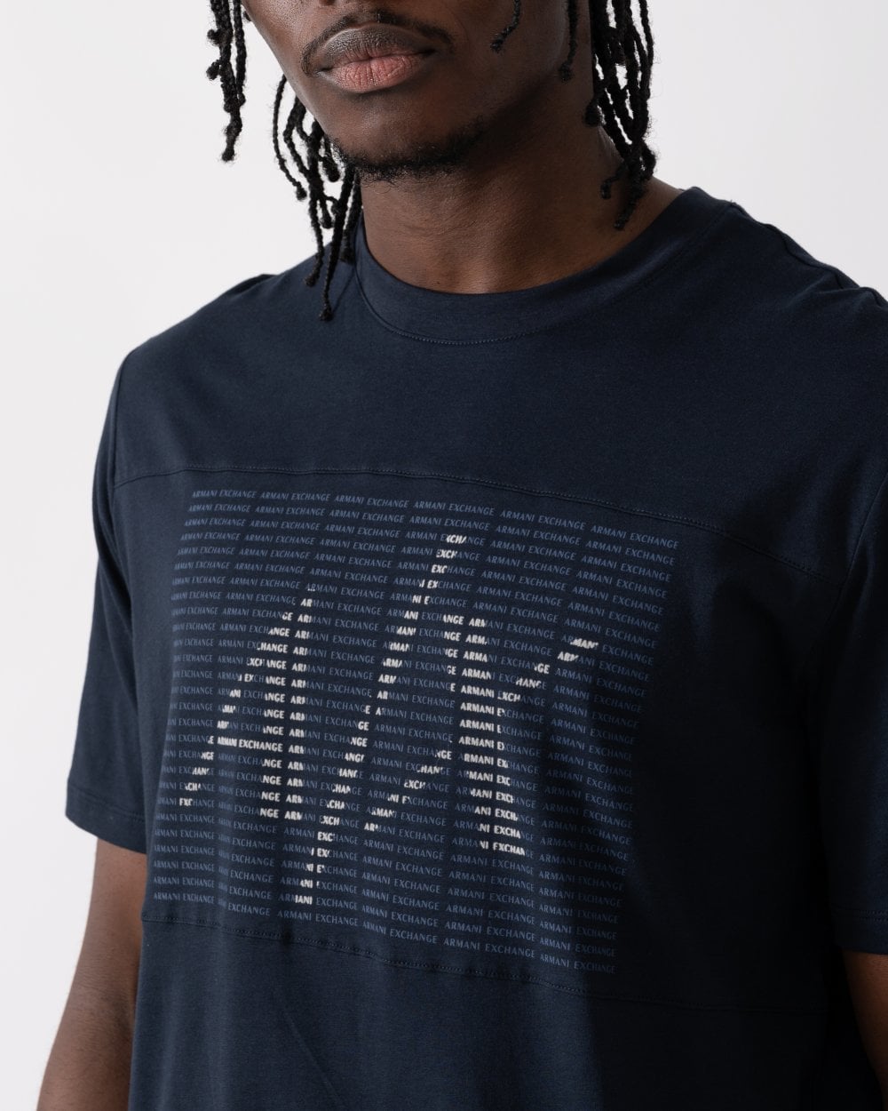Armani Exchange Armani Exchange Mens Calligram Logo T-Shirt