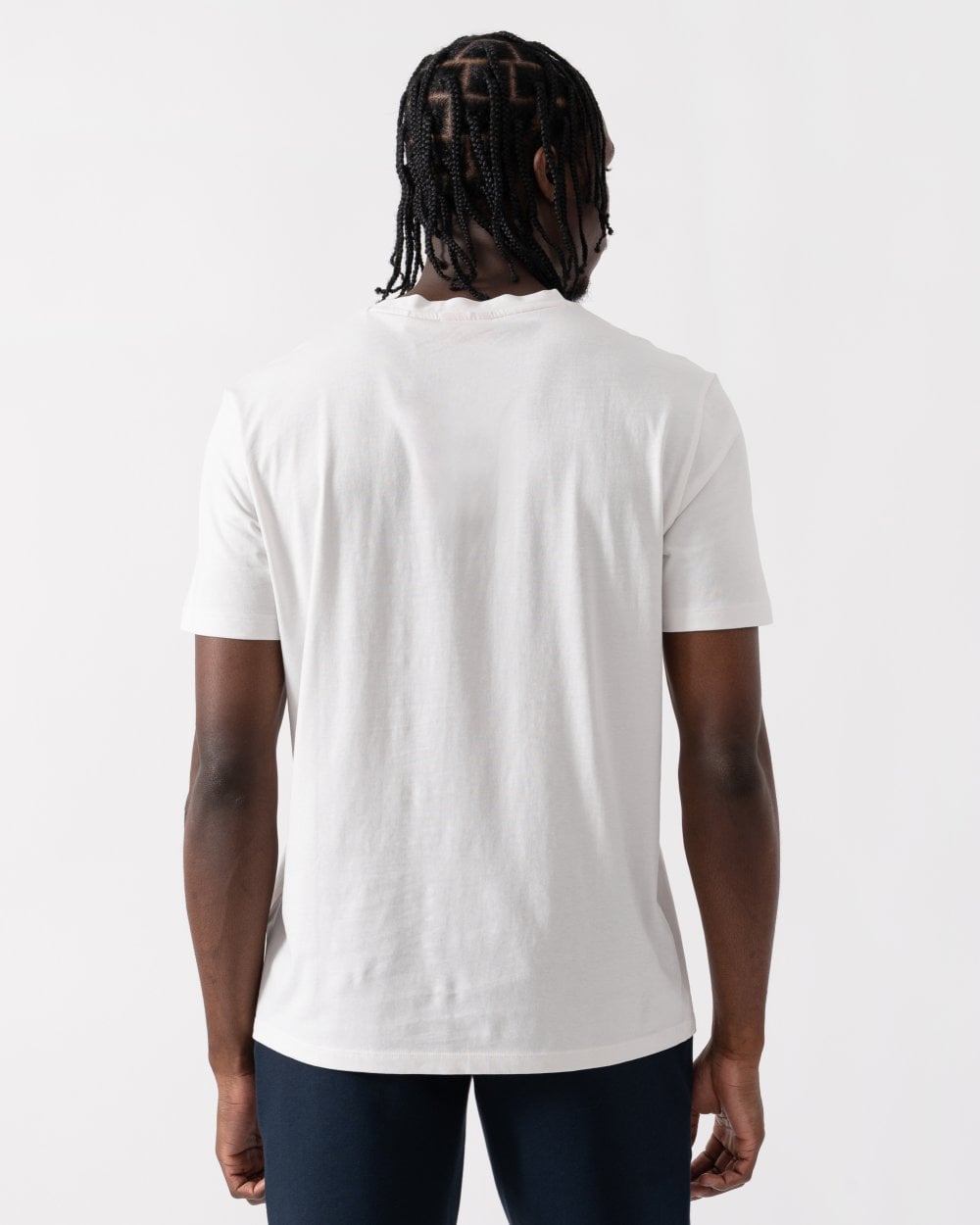 HUGO HUGO Dulive222 Mens Large Label Logo T-Shirt